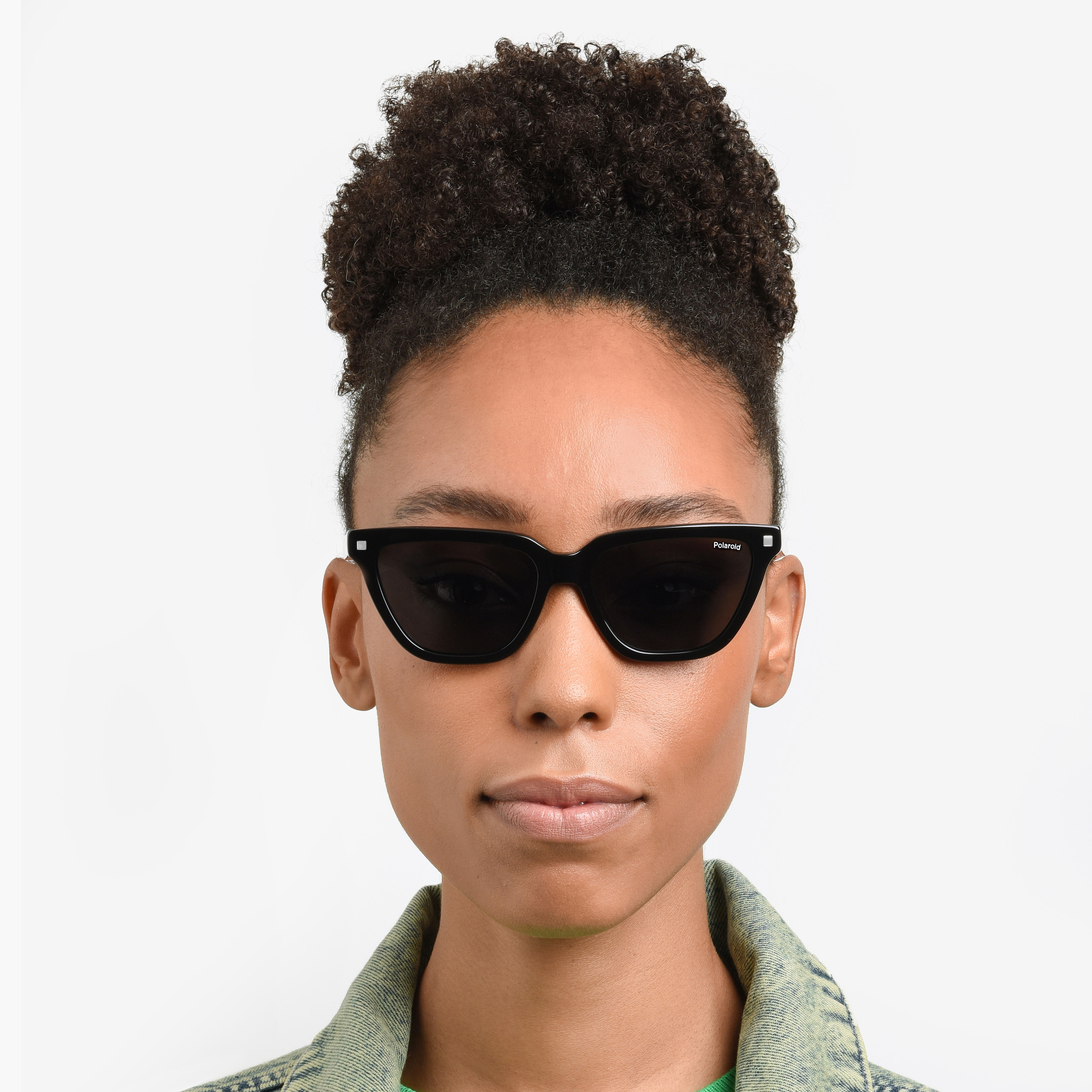 Polaroid Women's Polarized 55 MM Grey Rectangle Sunglasses-men-sunglasses-image-7