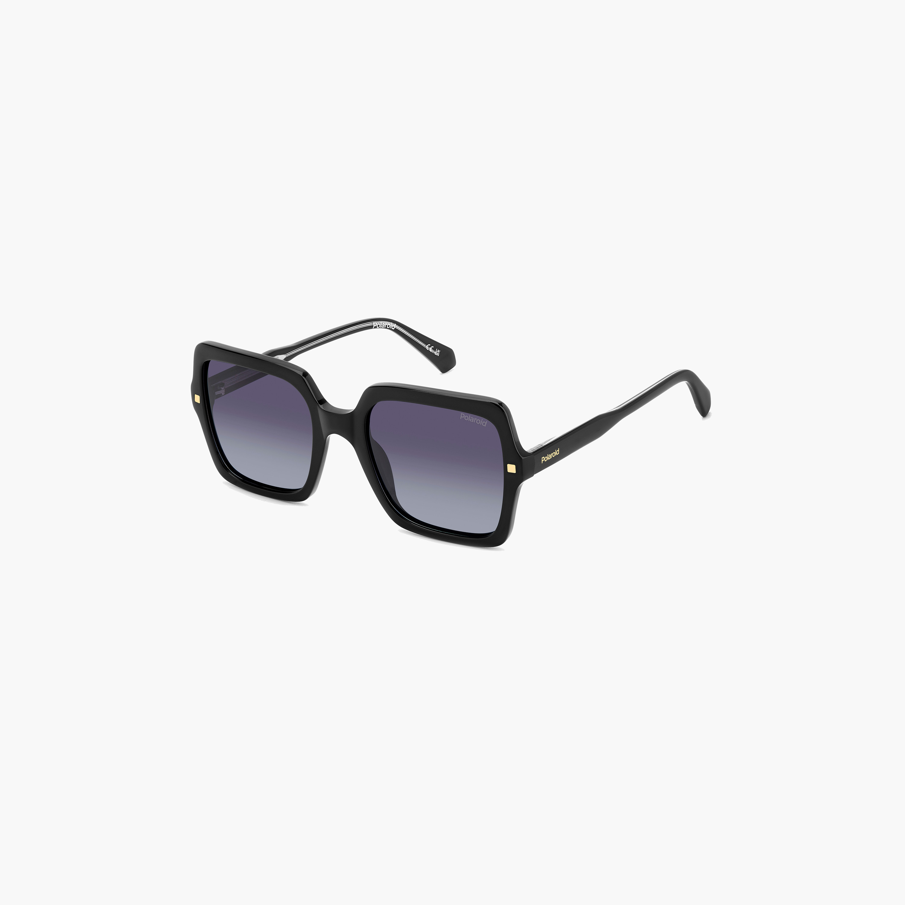 Polaroid Women's Polarized 55 MM Grey Shaded Square Sunglasses-men-sunglasses-image-1