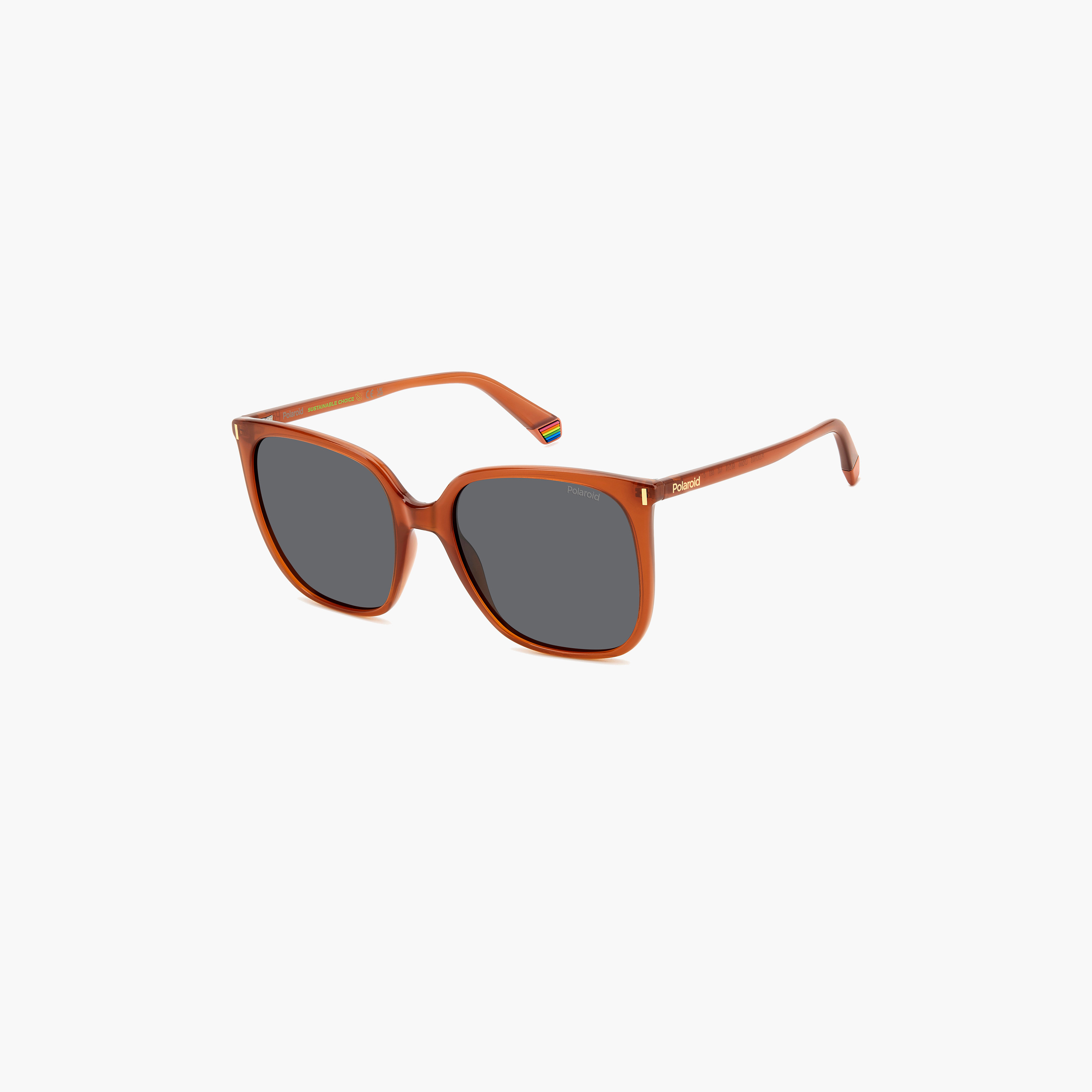Polaroid Women's Polarized 56 MM Grey Square Sunglasses-men-sunglasses-image-1