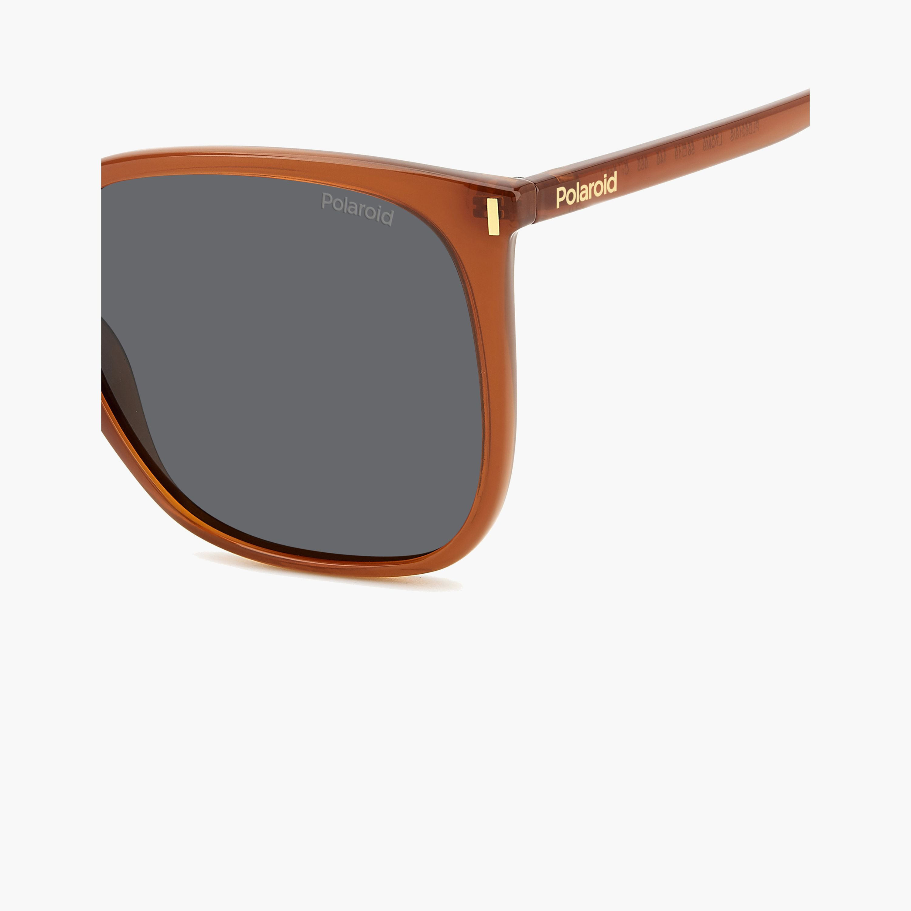 Polaroid Women's Polarized 56 MM Grey Square Sunglasses-men-sunglasses-image-4