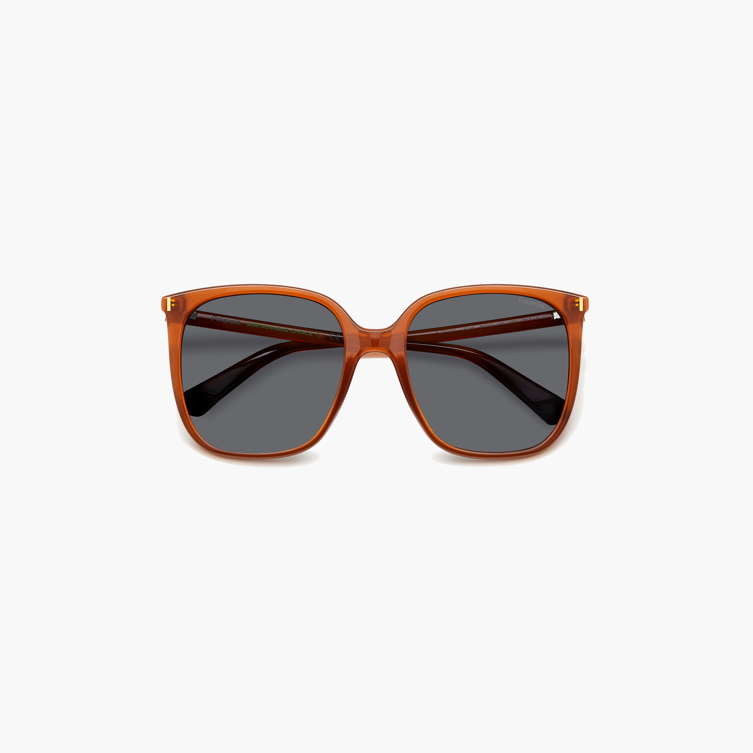 Polaroid Women's Polarized 56 MM Grey Square Sunglasses-men-sunglasses-image-5