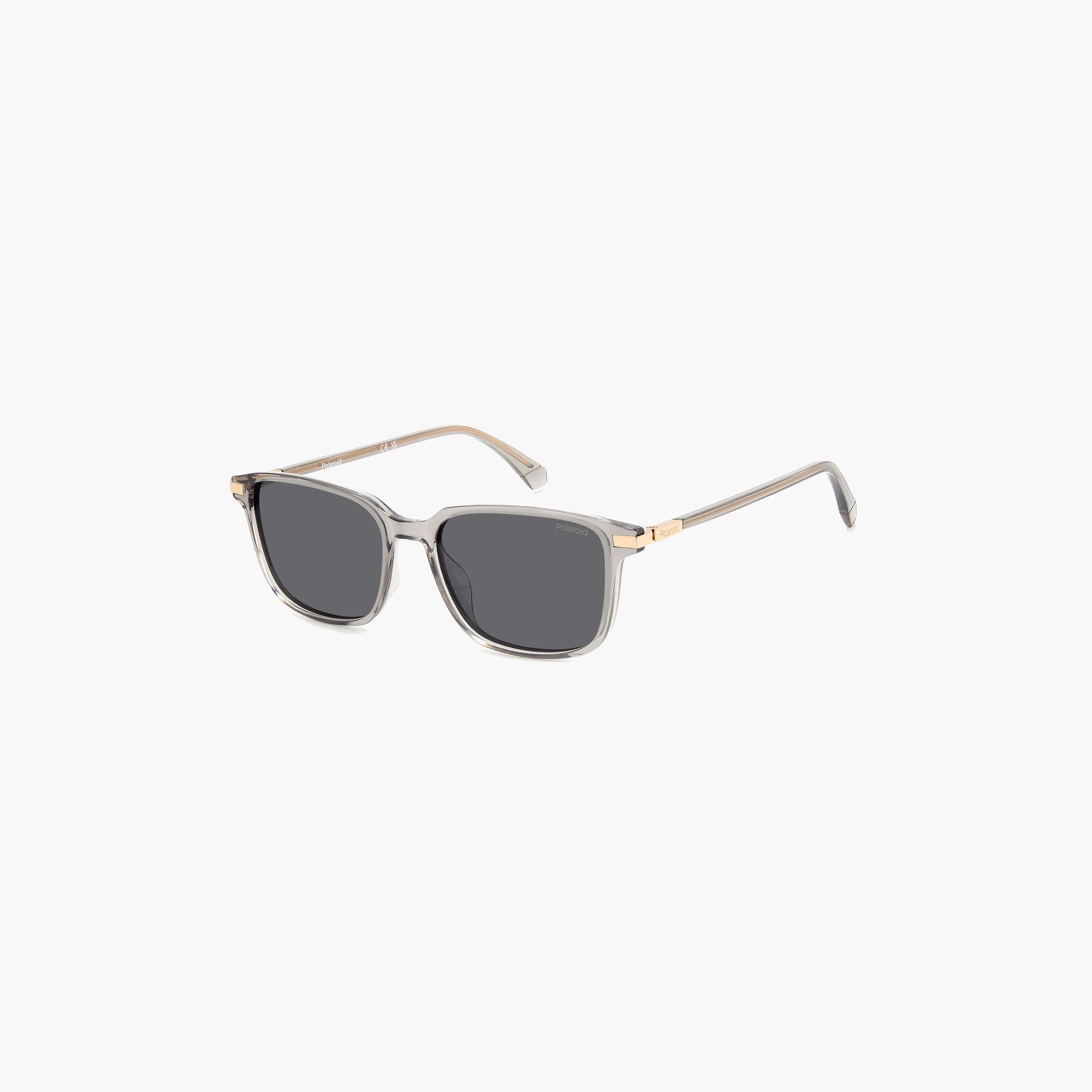 Polaroid Men's Polarized 54 MM Grey Square Sunglasses-men-sunglasses-image-1