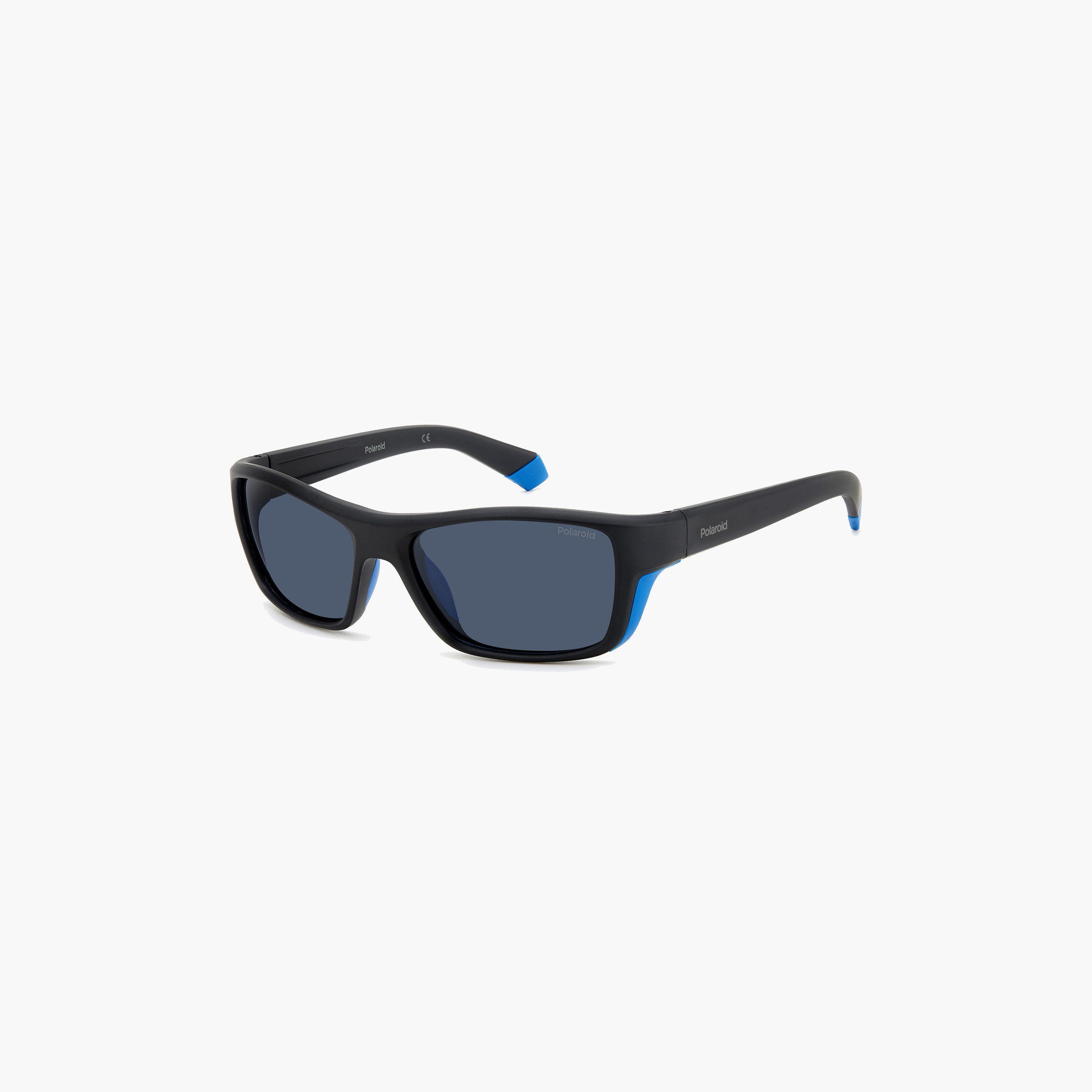 Polaroid Men's Polarized 57 MM Blue Rectangle Sunglasses-men-sunglasses-image-1
