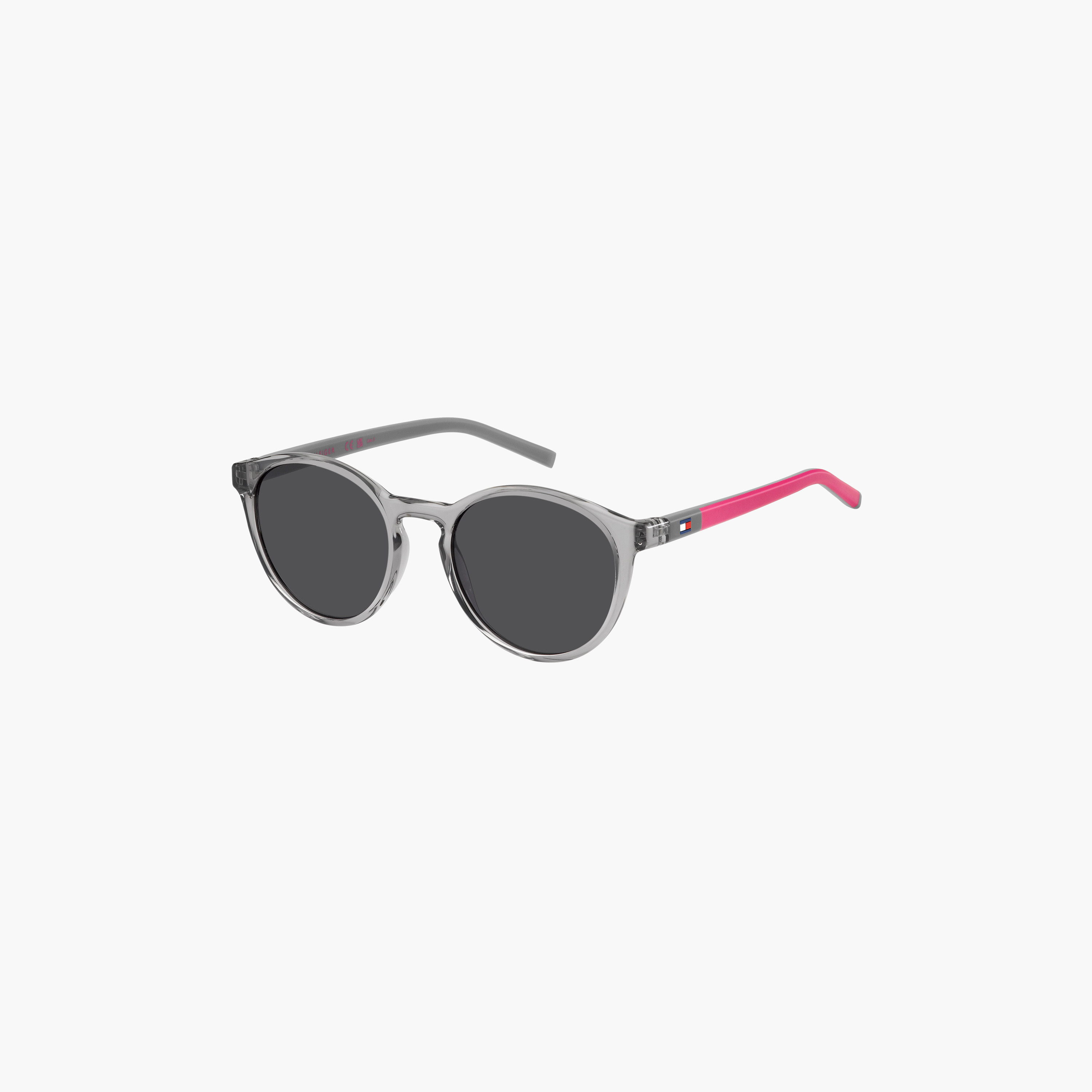 تومي هيلفيغر-   نظارات شمسية هندسية رمادية للأطفال مقاس 47 مم-girls-accessories-sunglasses-image-1