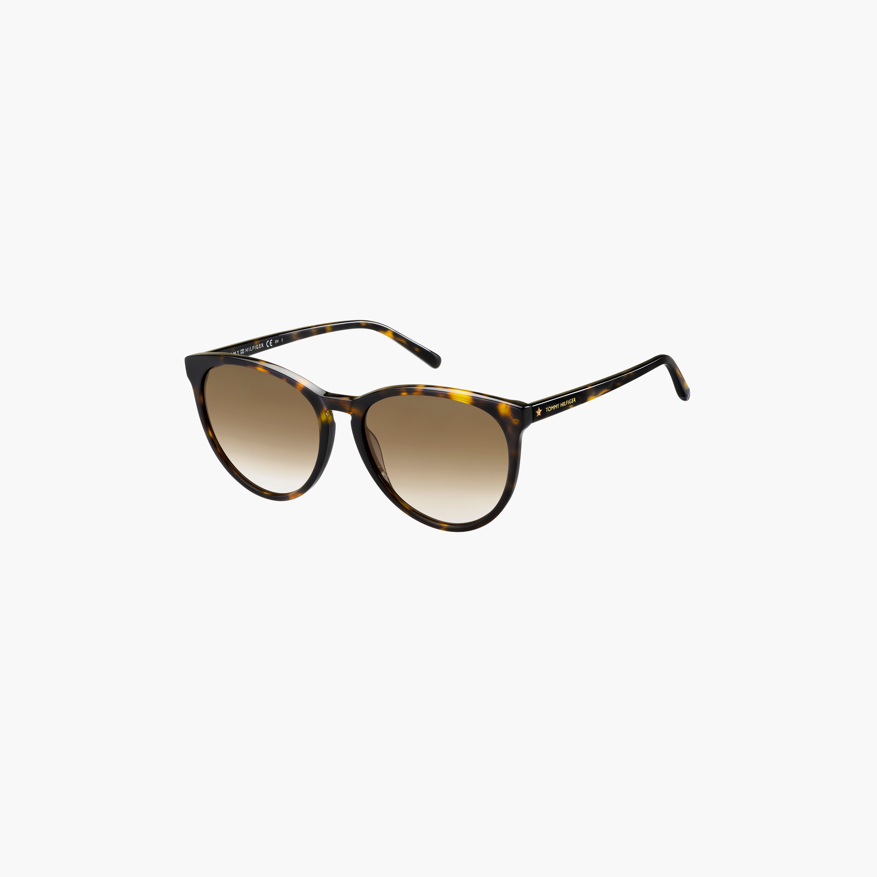 تومي هيلفيغر-   نظارة شمسية نسائية بإطار عين القطة باللون البني مقاس 56 ملم-men-sunglasses-image-1