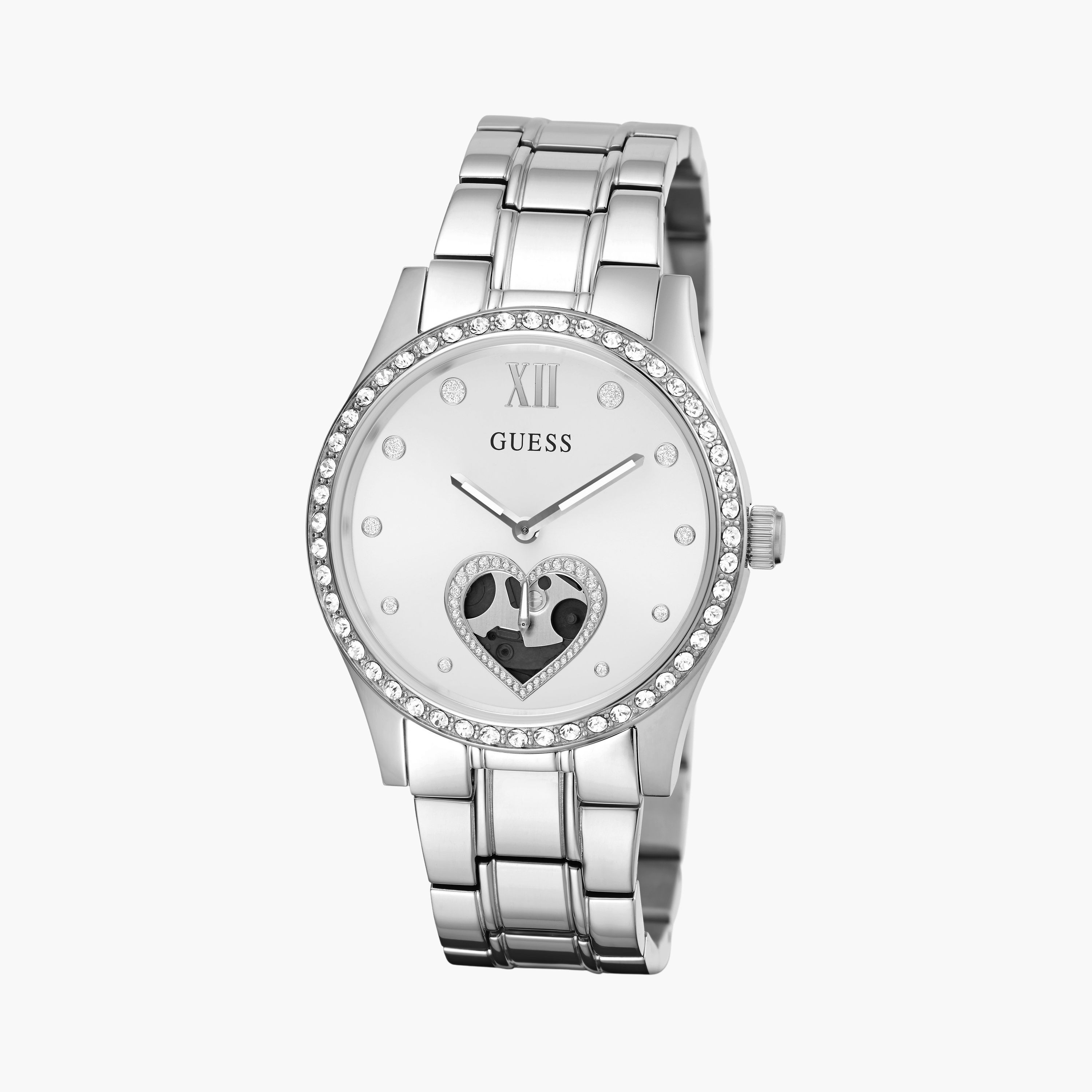 Guess Women's 38 MM Silver Analog Stainless Steel Strap Watch  | GW0380L1-women-watchesandjewellery-watches-image-5
