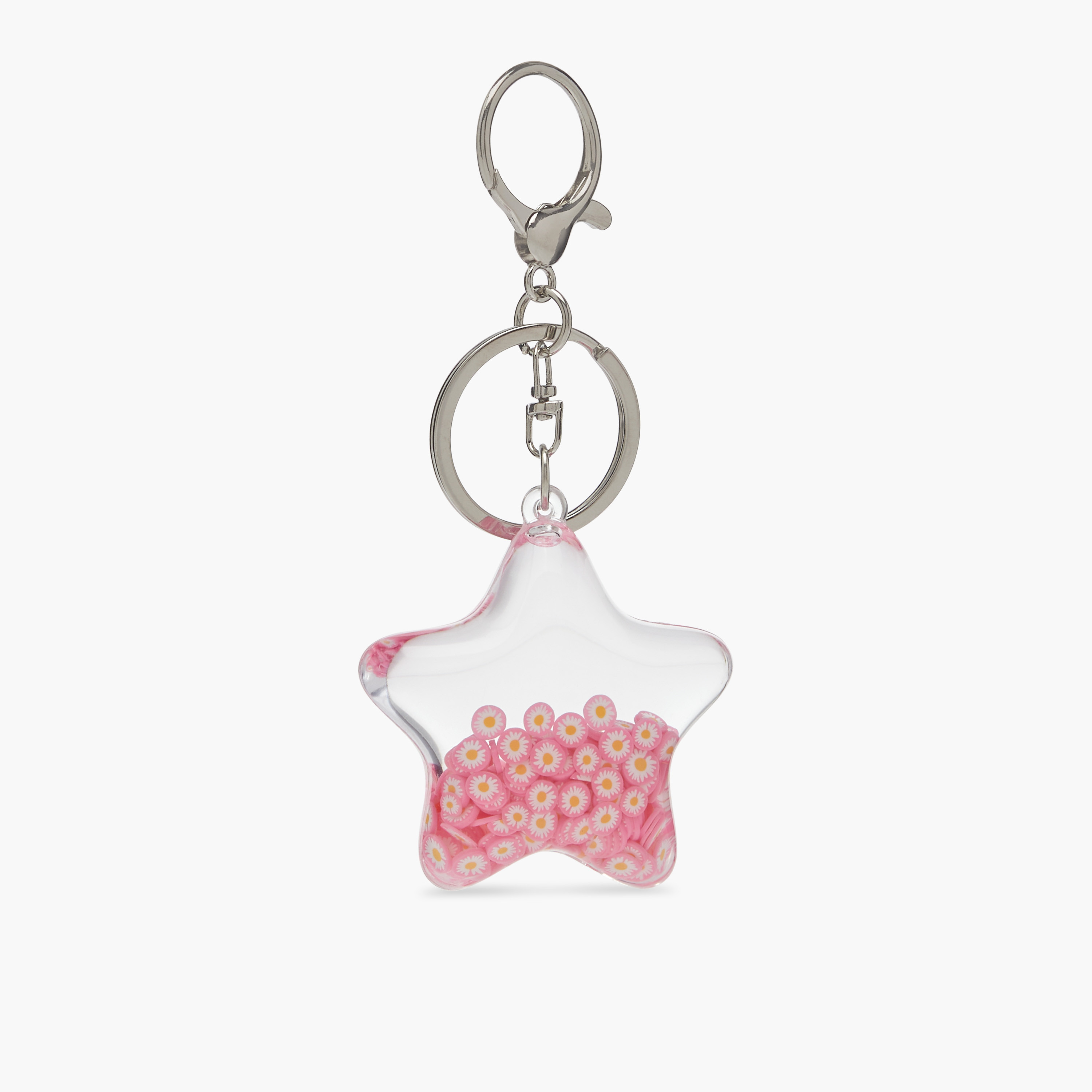Star Liquid Charm Keyring with Hook-girls-accessories-keyringsandbagcharms-image-1