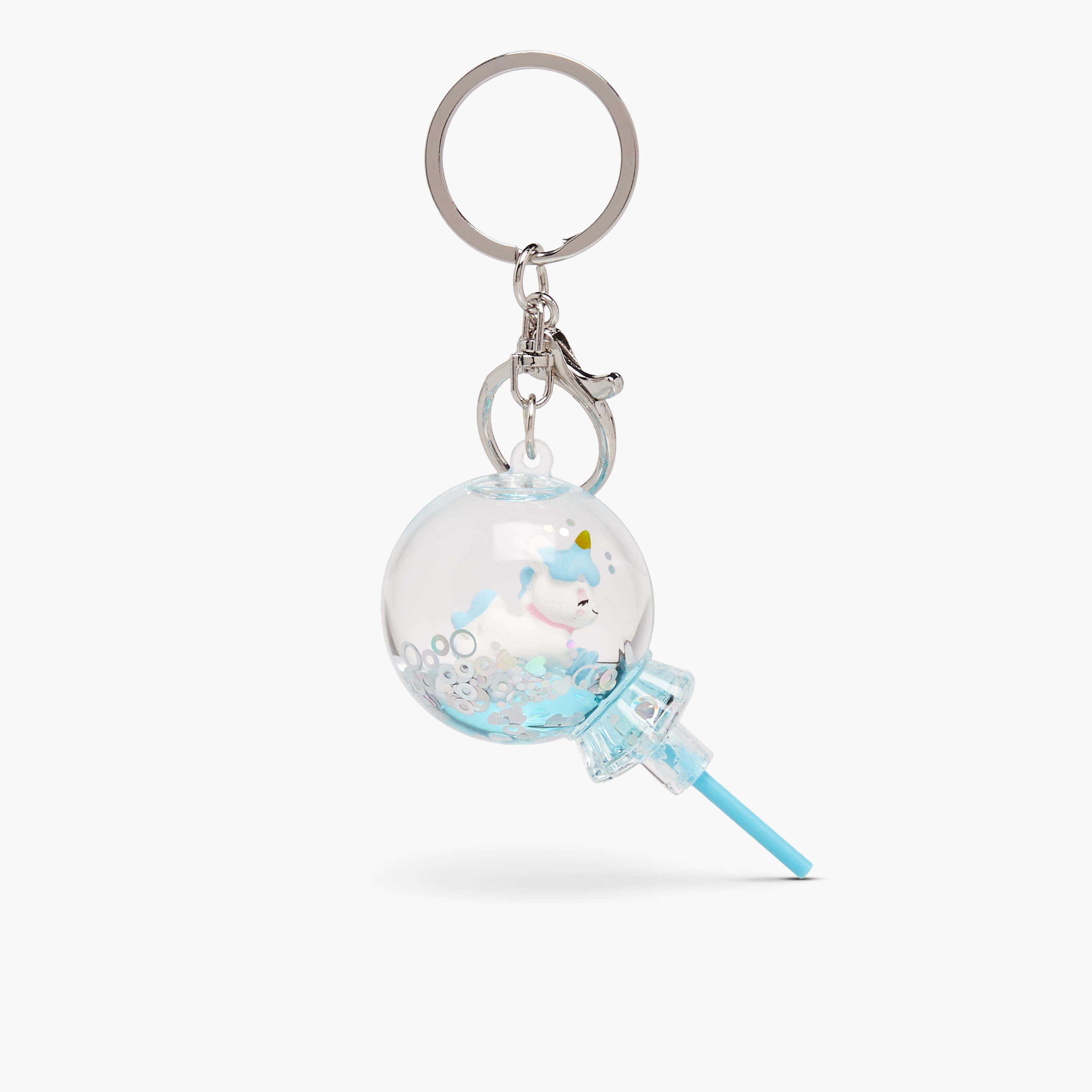 Girls Liquid Keyring with Cat Unicorn-girls-accessories-keyringsandbagcharms-image-1