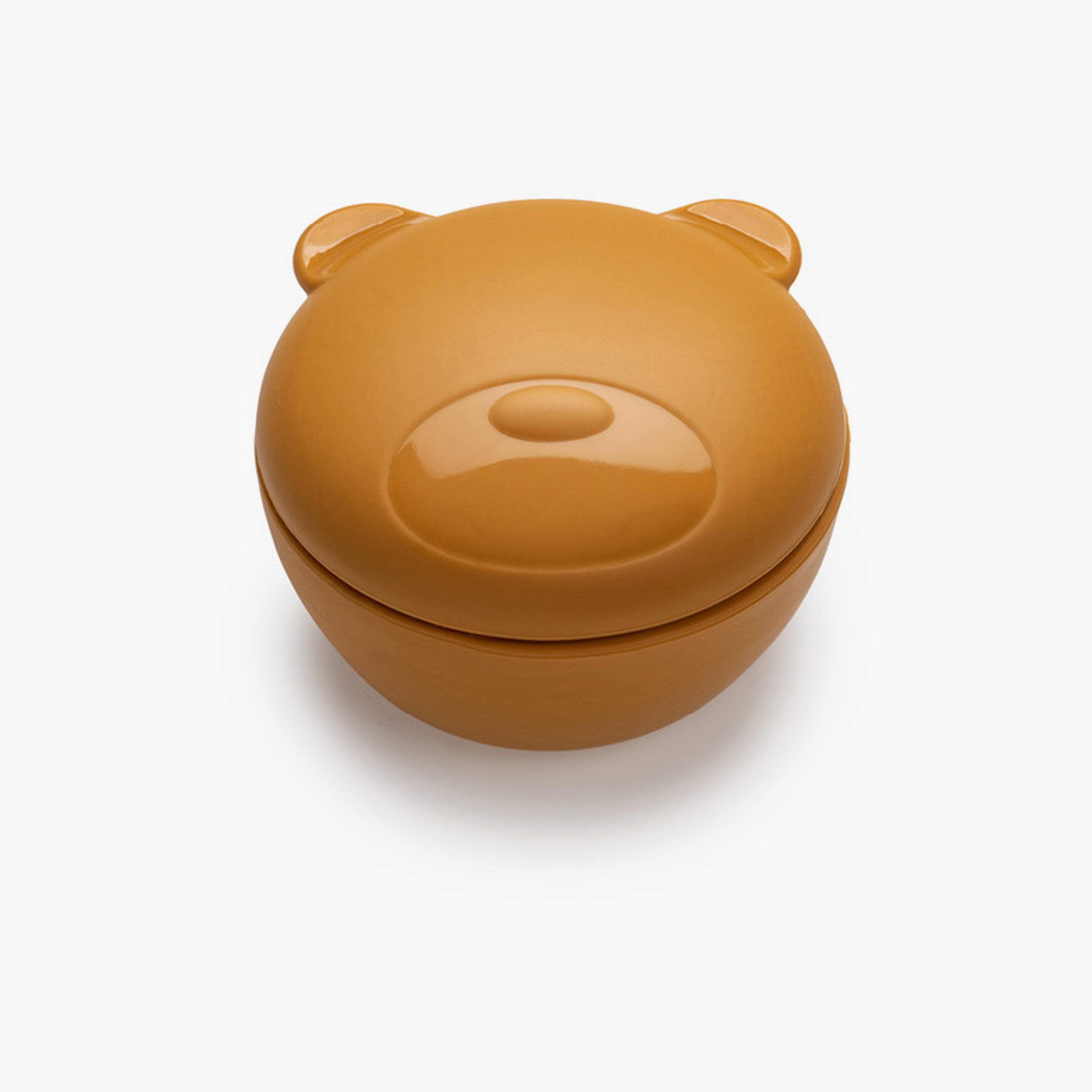 Melii Silicone Bowl with Lid - Bear - Brown - 350 ml-baby-feeding-mealtimeessentials-image-1