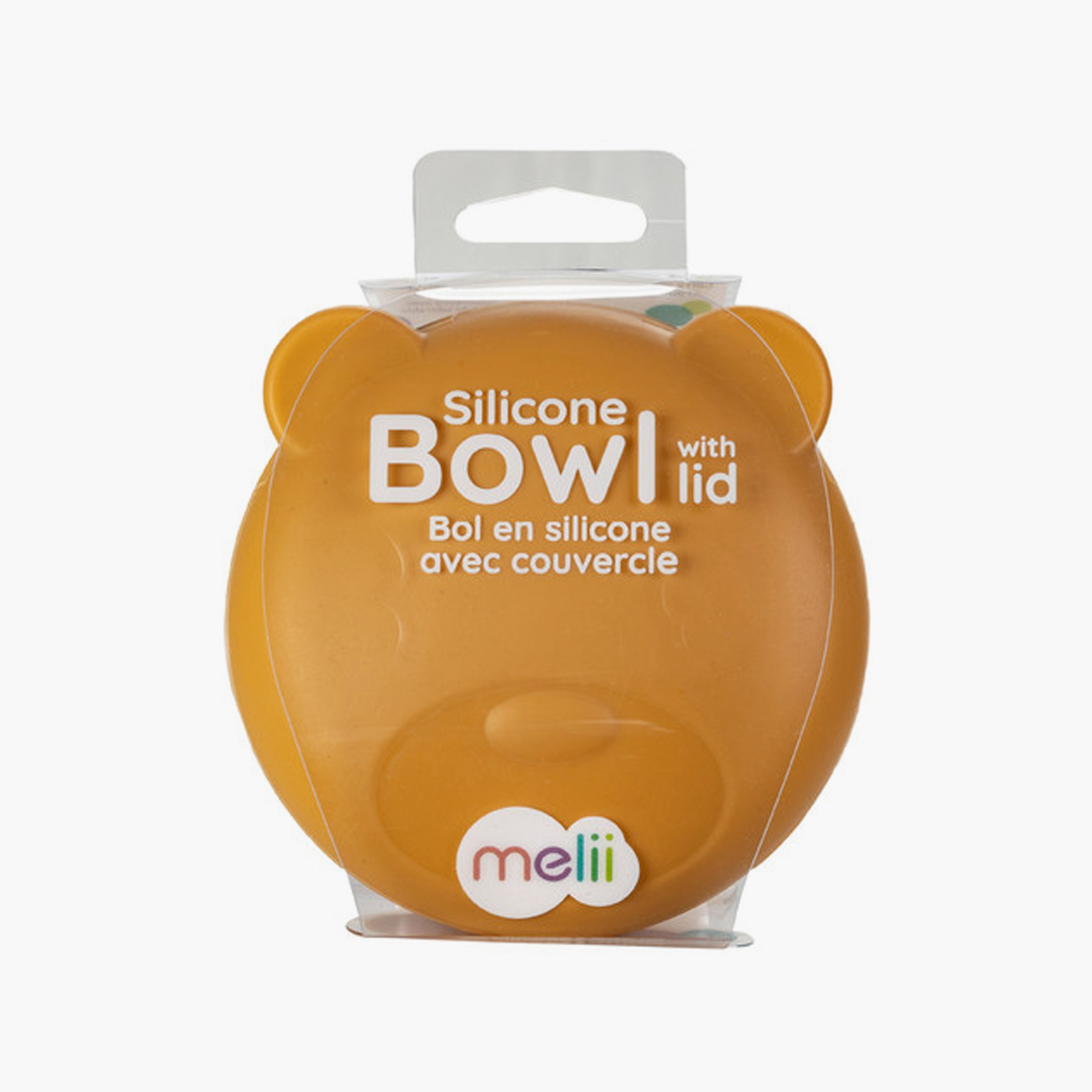Melii Silicone Bowl with Lid - Bear - Brown - 350 ml-baby-feeding-mealtimeessentials-image-2