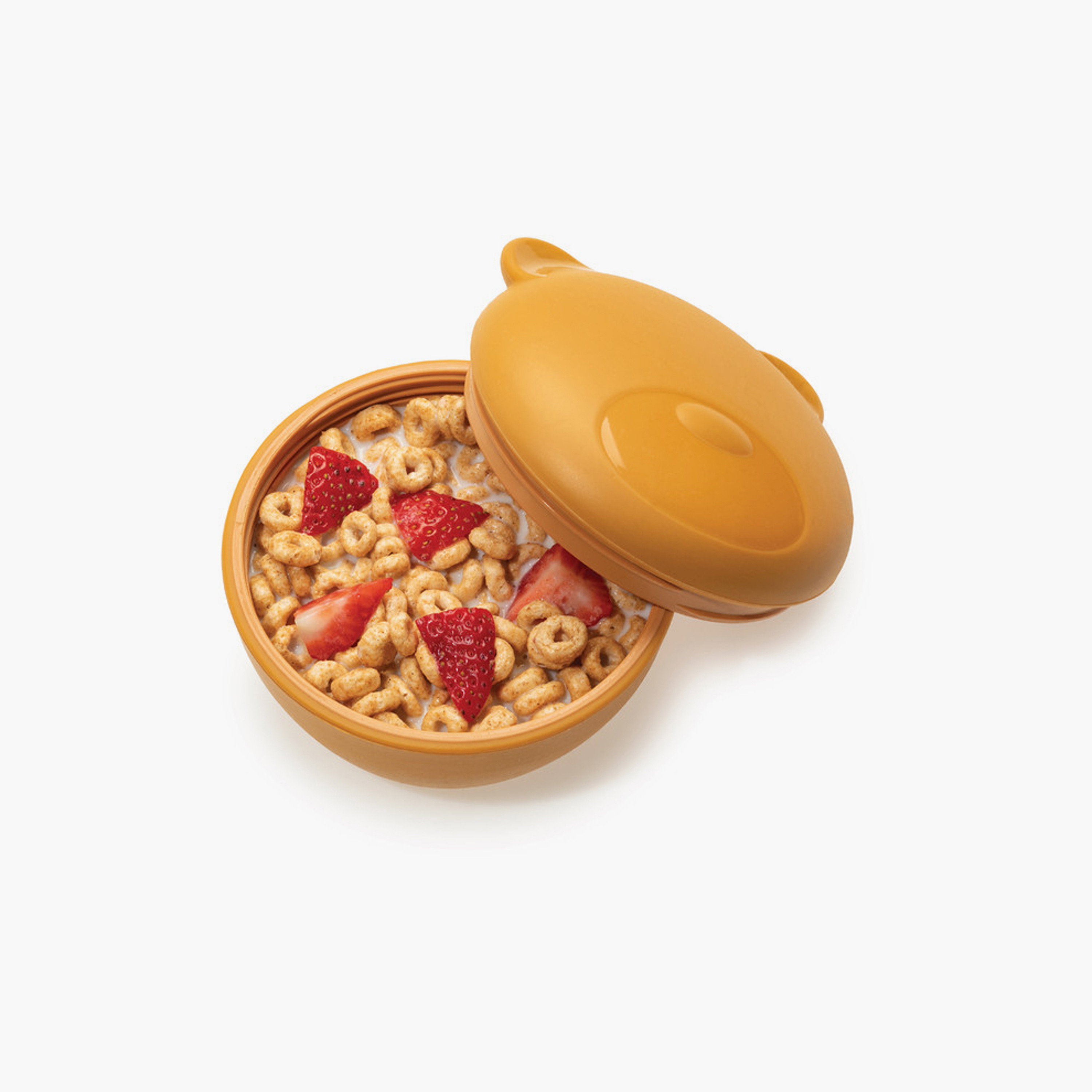 Melii Silicone Bowl with Lid - Bear - Brown - 350 ml-baby-feeding-mealtimeessentials-image-4