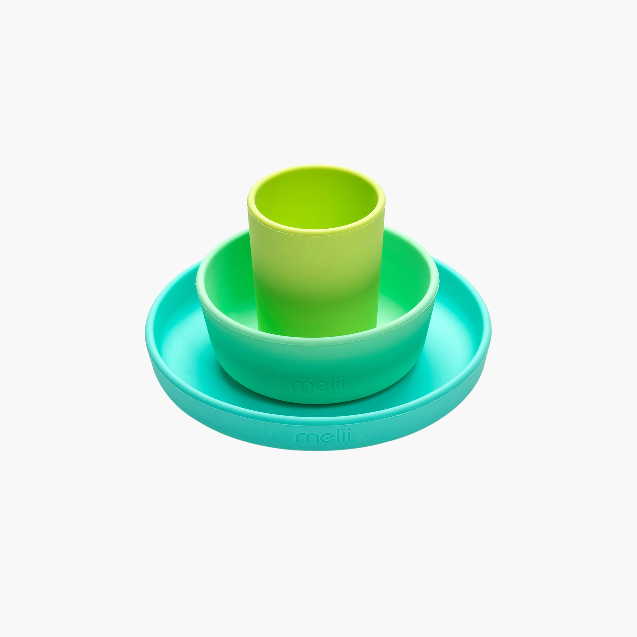 Melii Solid Silicone Plate with Bowl and Cup Feeding Set-baby-feeding-mealtimeessentials-image-1