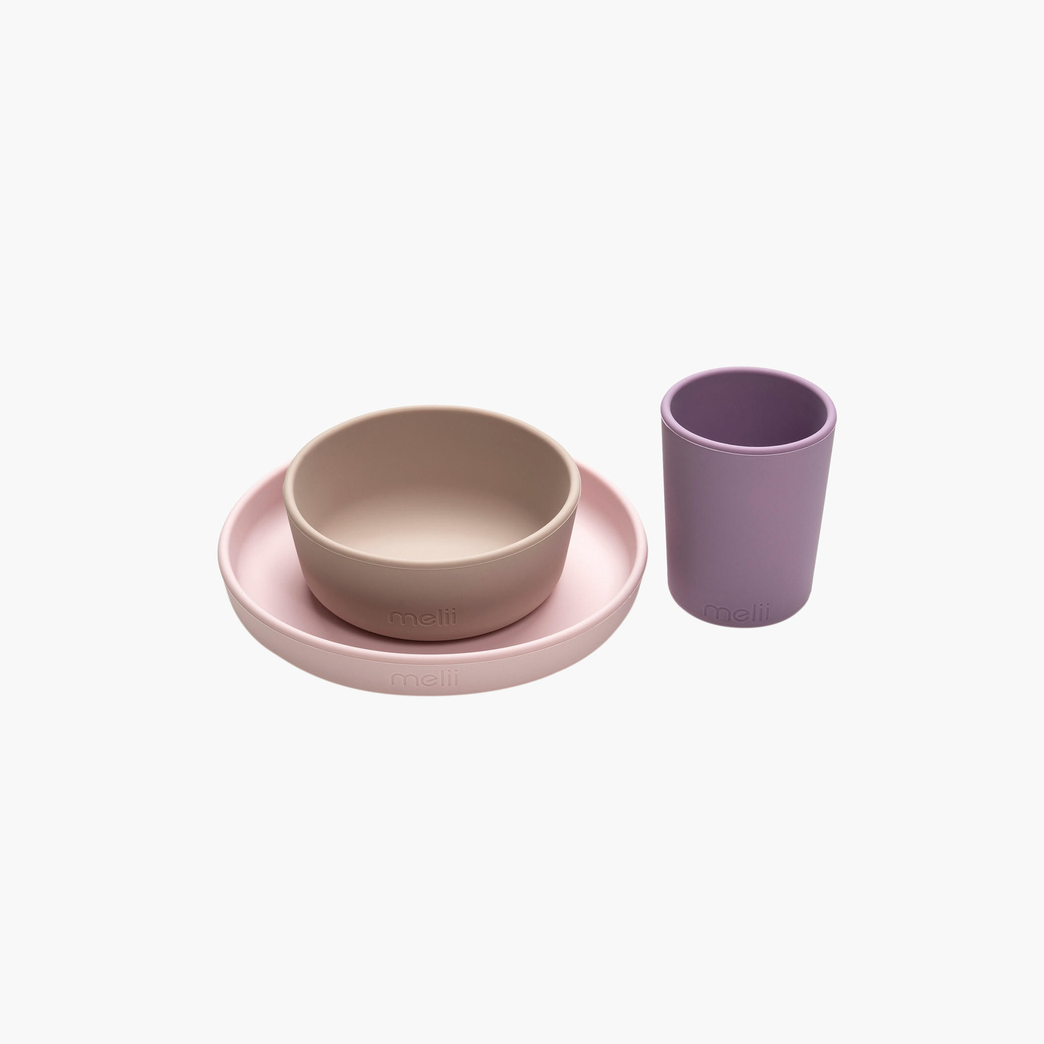 Melii Solid Silicone Plate with Bowl and Cup Feeding Set-baby-feeding-mealtimeessentials-image-3