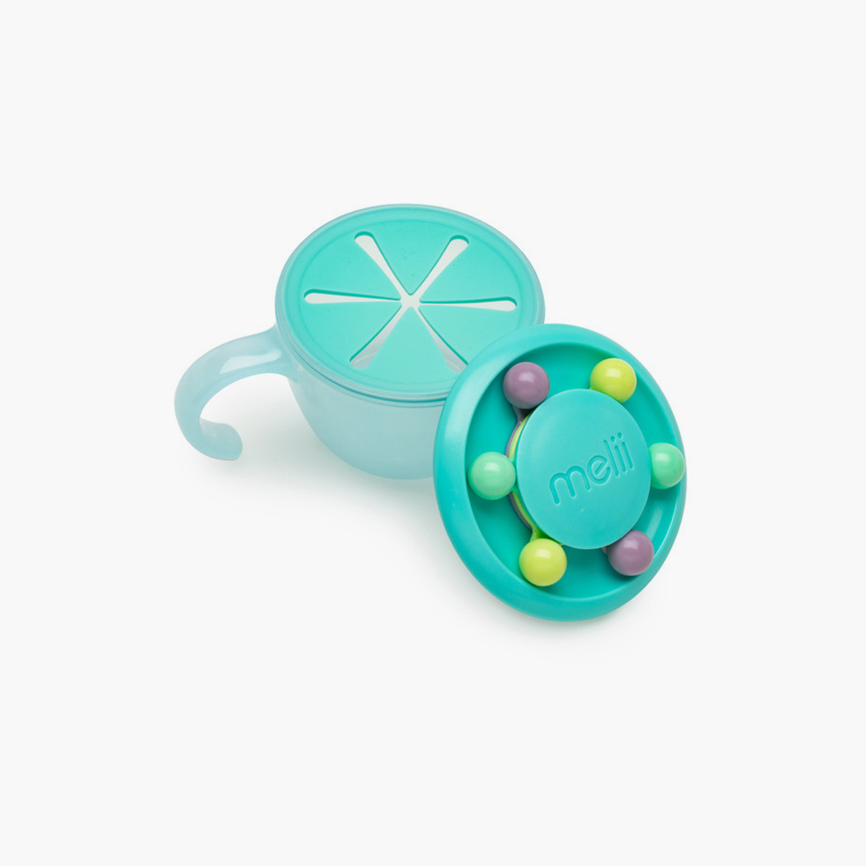 Melii Abacus Snack Container with Finger Trap - Turquoise-baby-feeding-mealtimeessentials-image-3