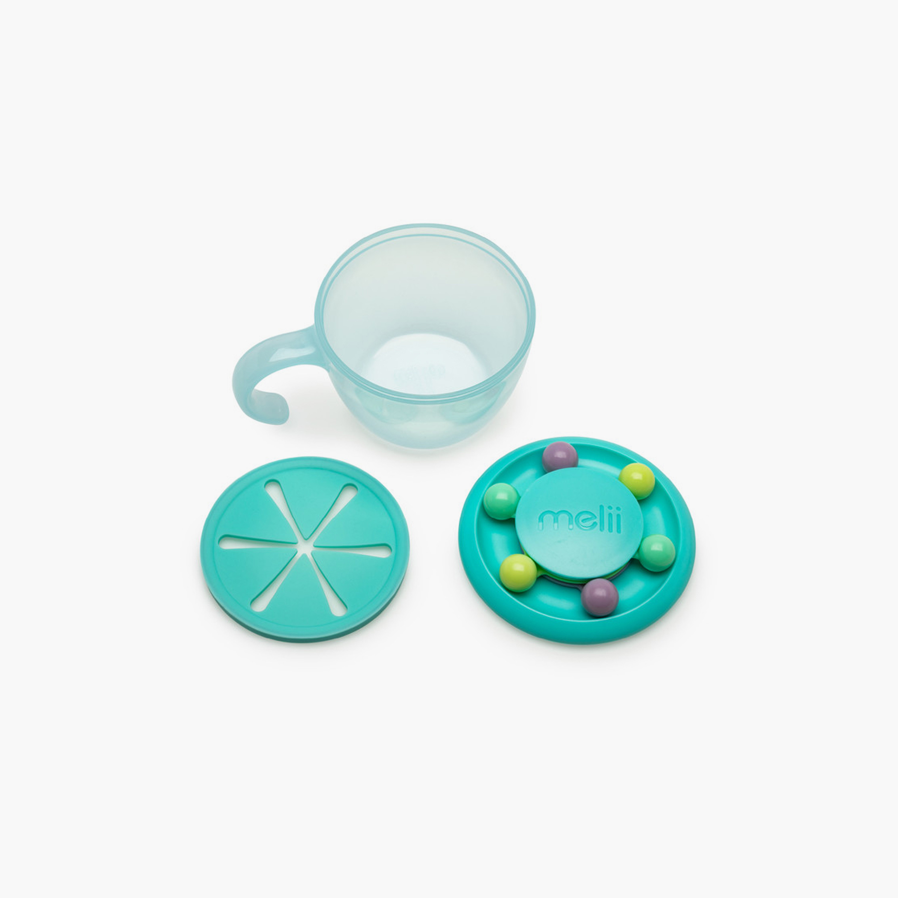 Melii Abacus Snack Container with Finger Trap - Turquoise-baby-feeding-mealtimeessentials-image-4