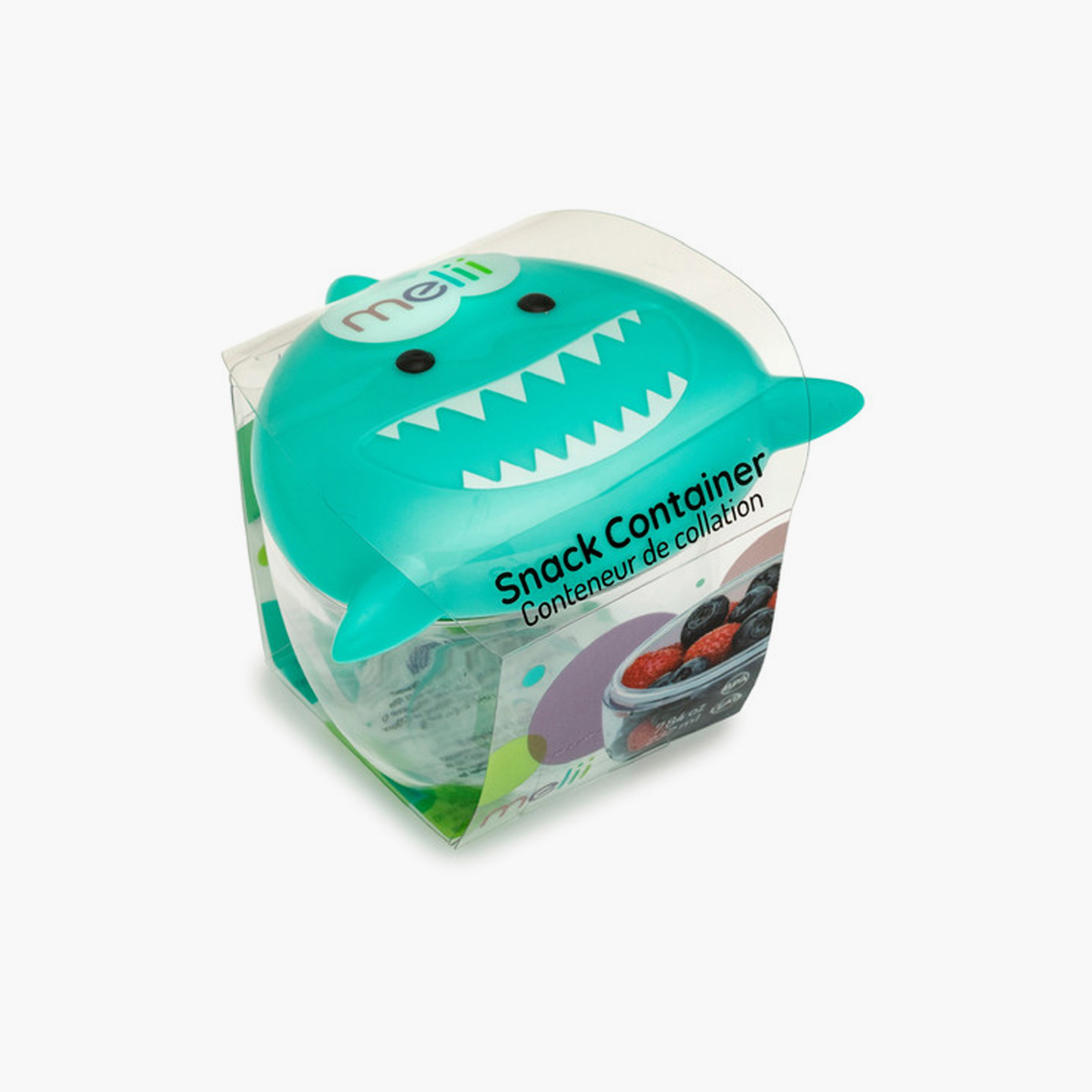 Melii Snack Container - Shark - Turquoise-baby-feeding-mealtimeessentials-image-2