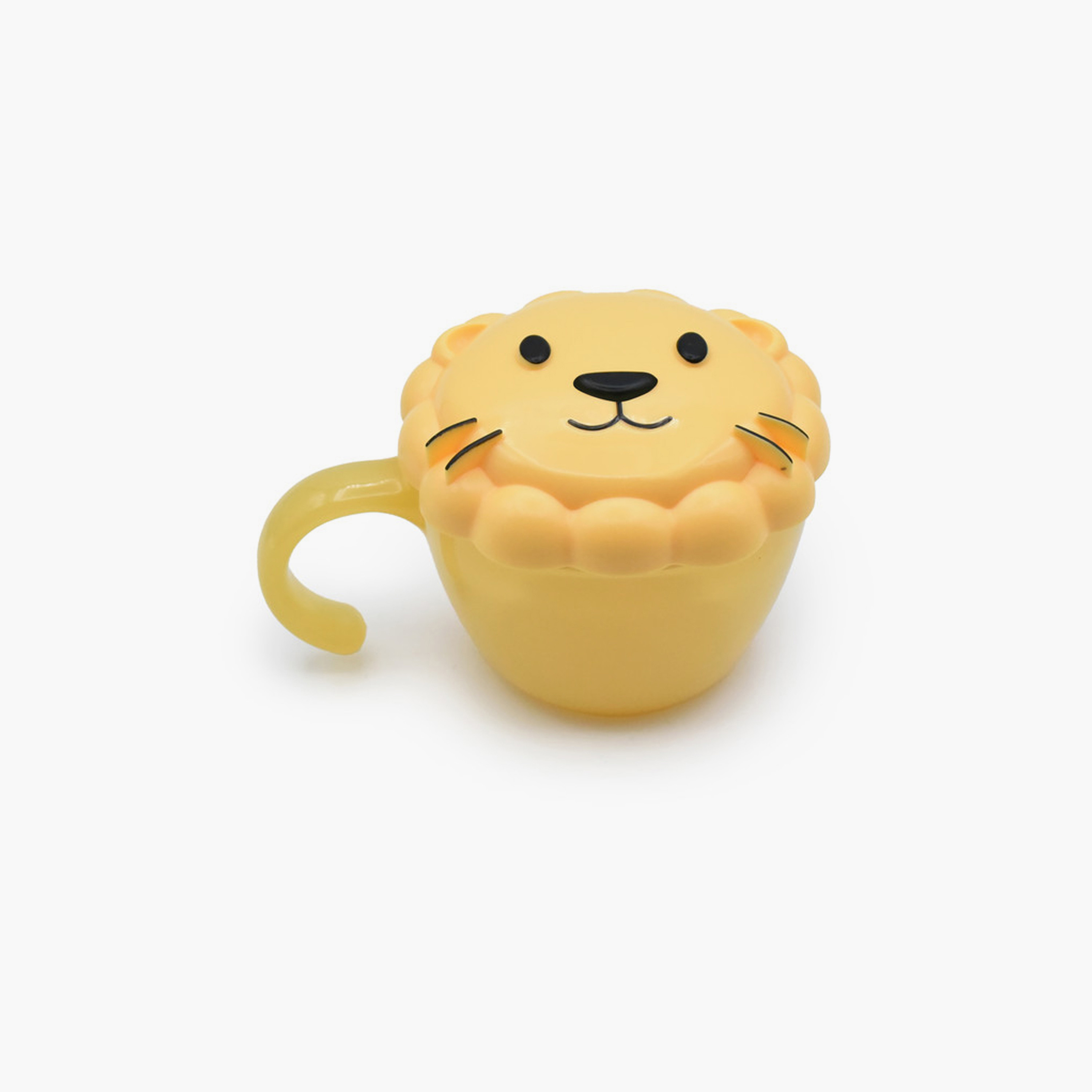 Melii Snack Container with Finger Trap - Lion - Yellow-baby-feeding-mealtimeessentials-image-1