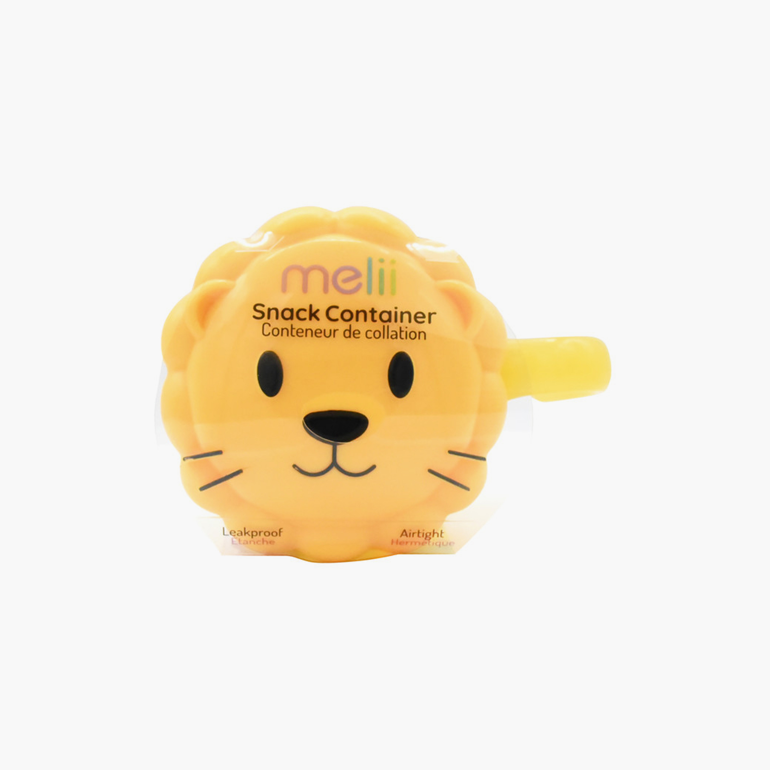 Melii Snack Container with Finger Trap - Lion - Yellow-baby-feeding-mealtimeessentials-image-3