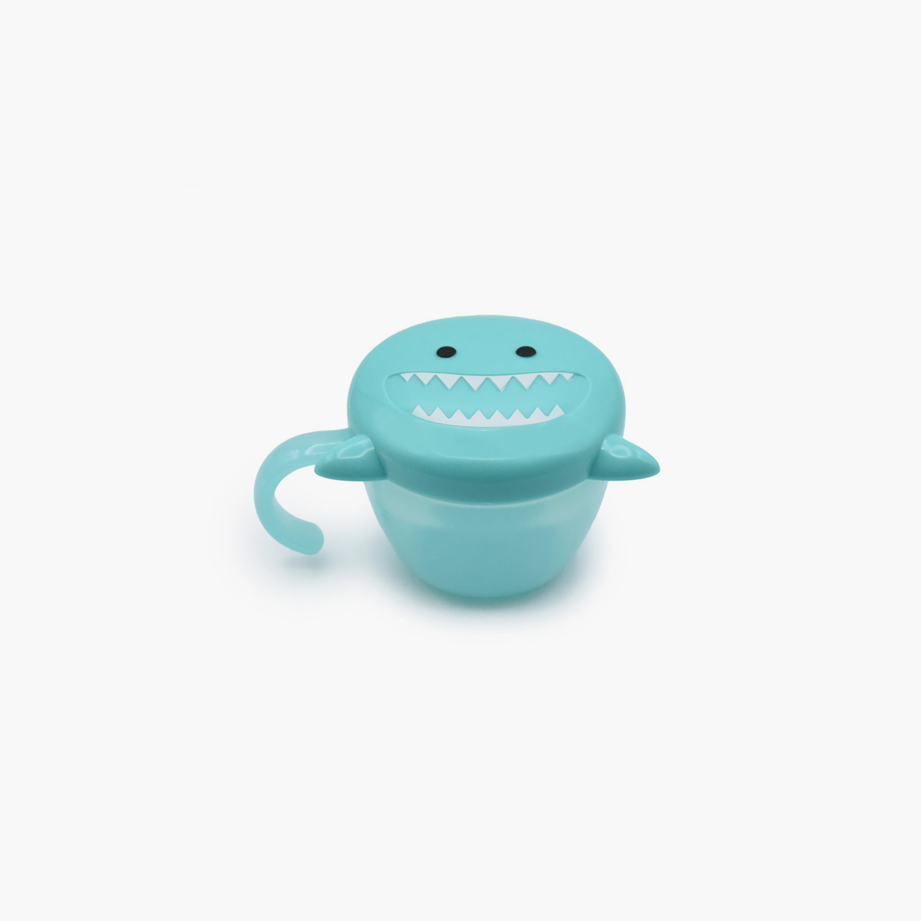 حاوية الوجبات الخفيفة مع مصيدة للأصابع من ميلي - سمكة قرش - فيروزي-baby-feeding-mealtimeessentials-image-1