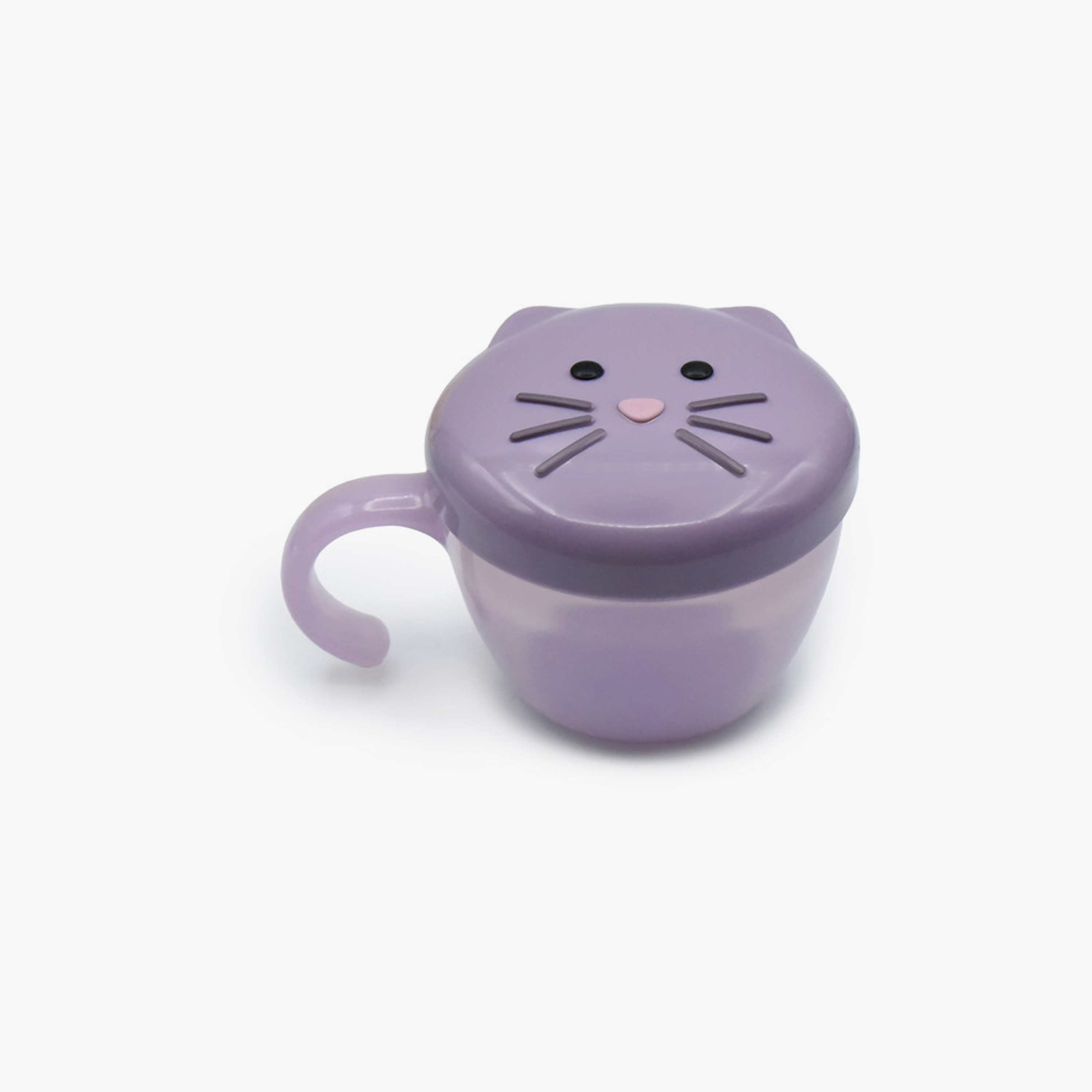 Melii Snack Container with Finger Trap - Cat - Purple-baby-feeding-mealtimeessentials-image-1