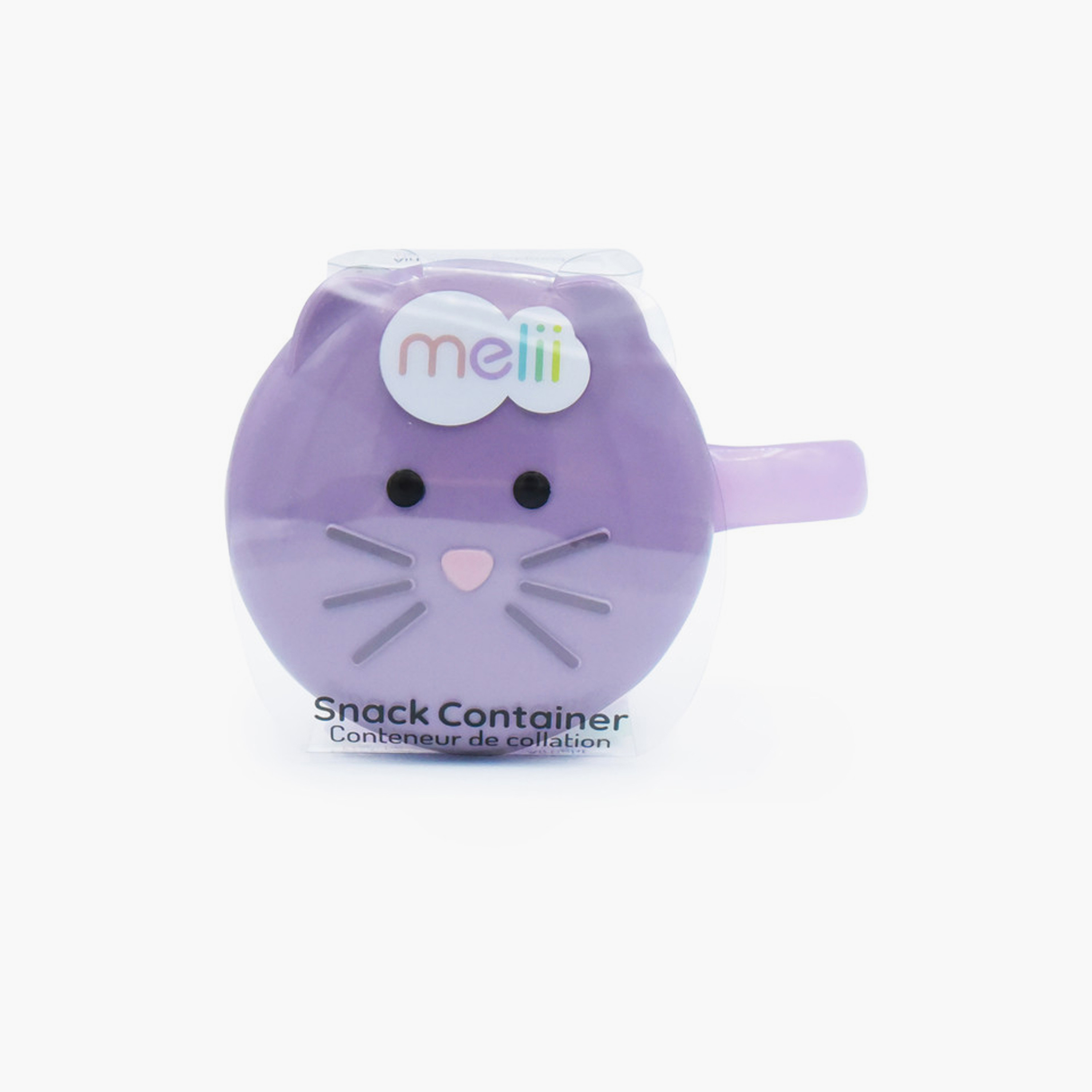 Melii Snack Container with Finger Trap - Cat - Purple-baby-feeding-mealtimeessentials-image-3
