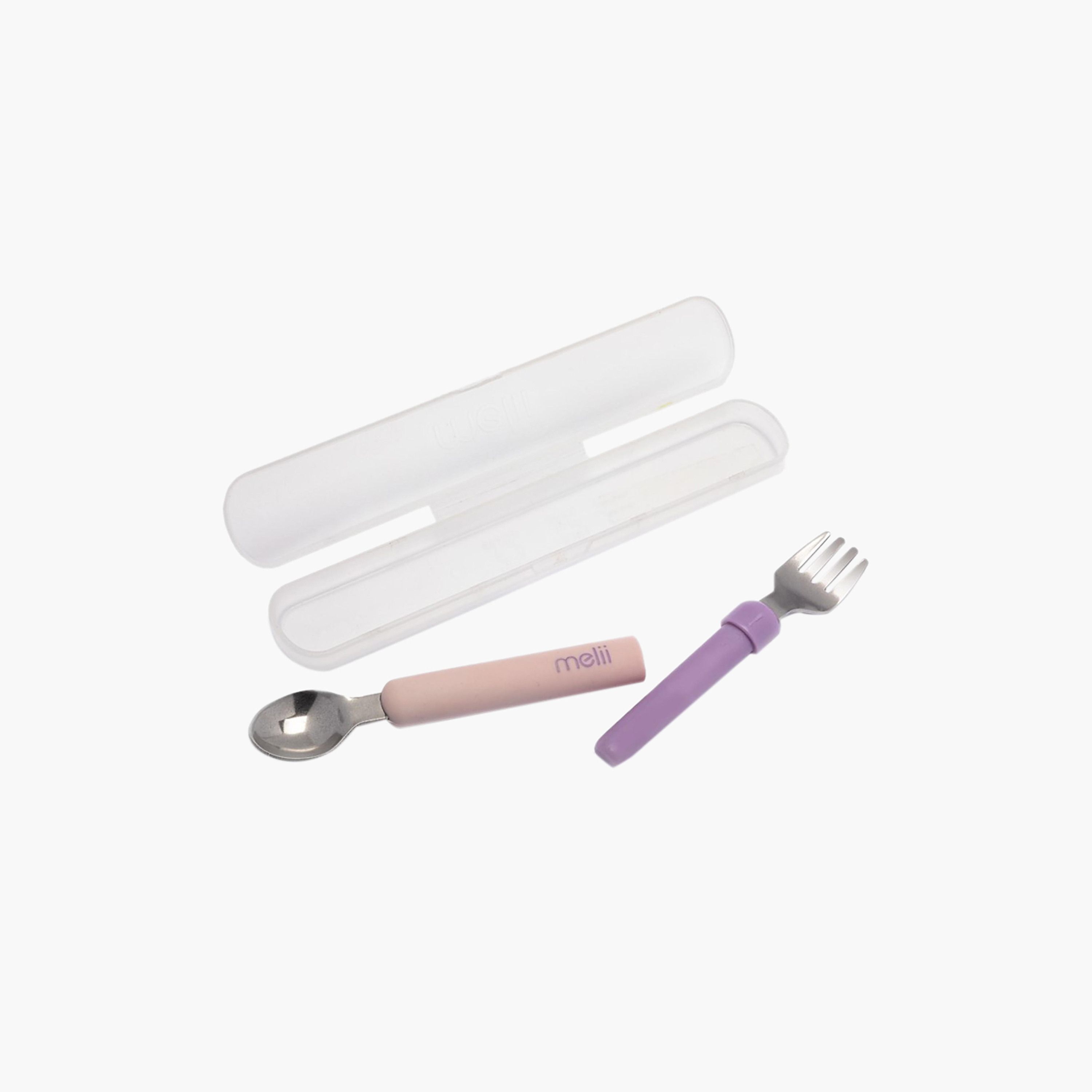 ملعقة وشوكة قابلين للفصل مع شنطة حمل من ميلي-baby-feeding-mealtimeessentials-image-1