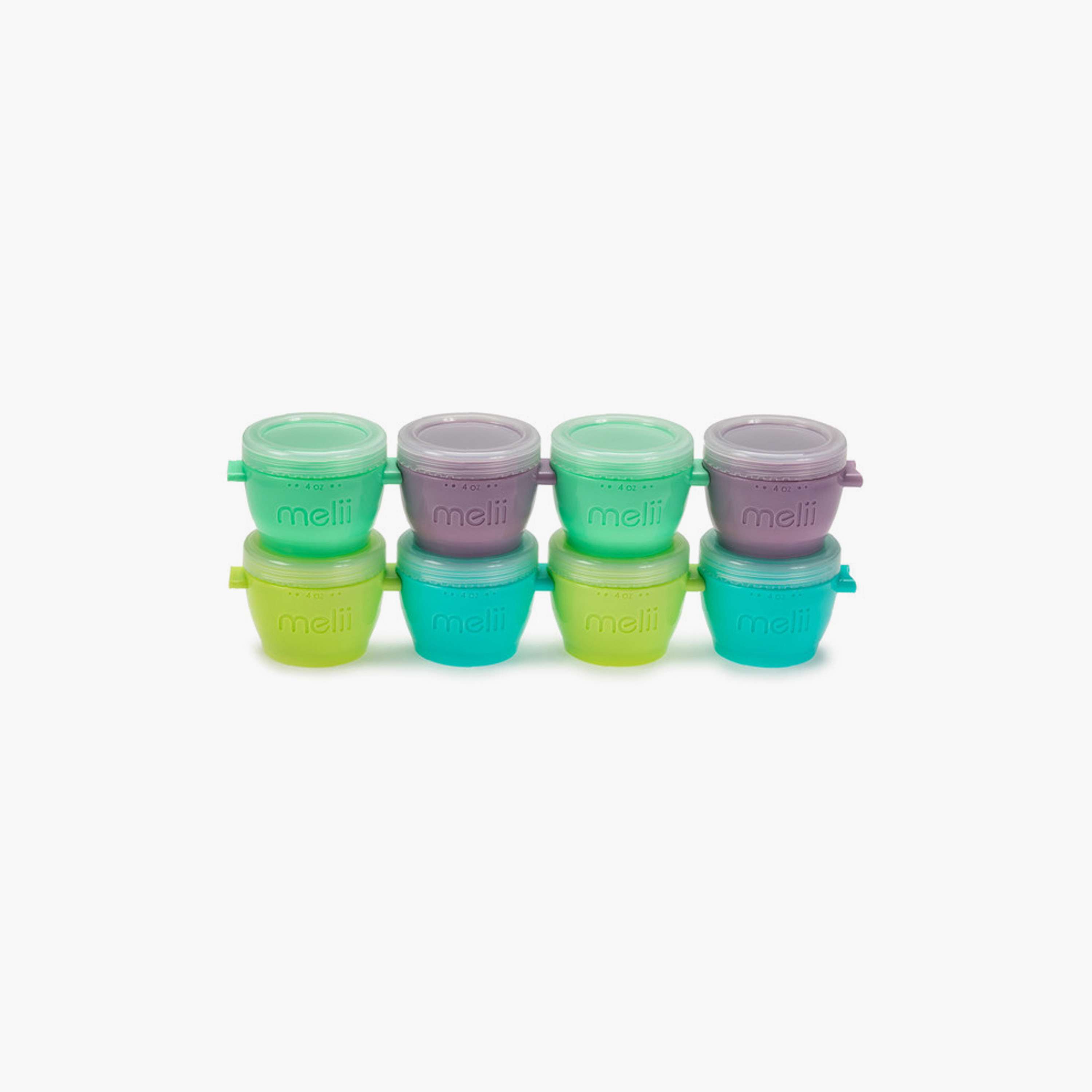 Melii 8-Piece Snap & Go Pods Food Storage Container - 4oz-baby-feeding-mealtimeessentials-image-1