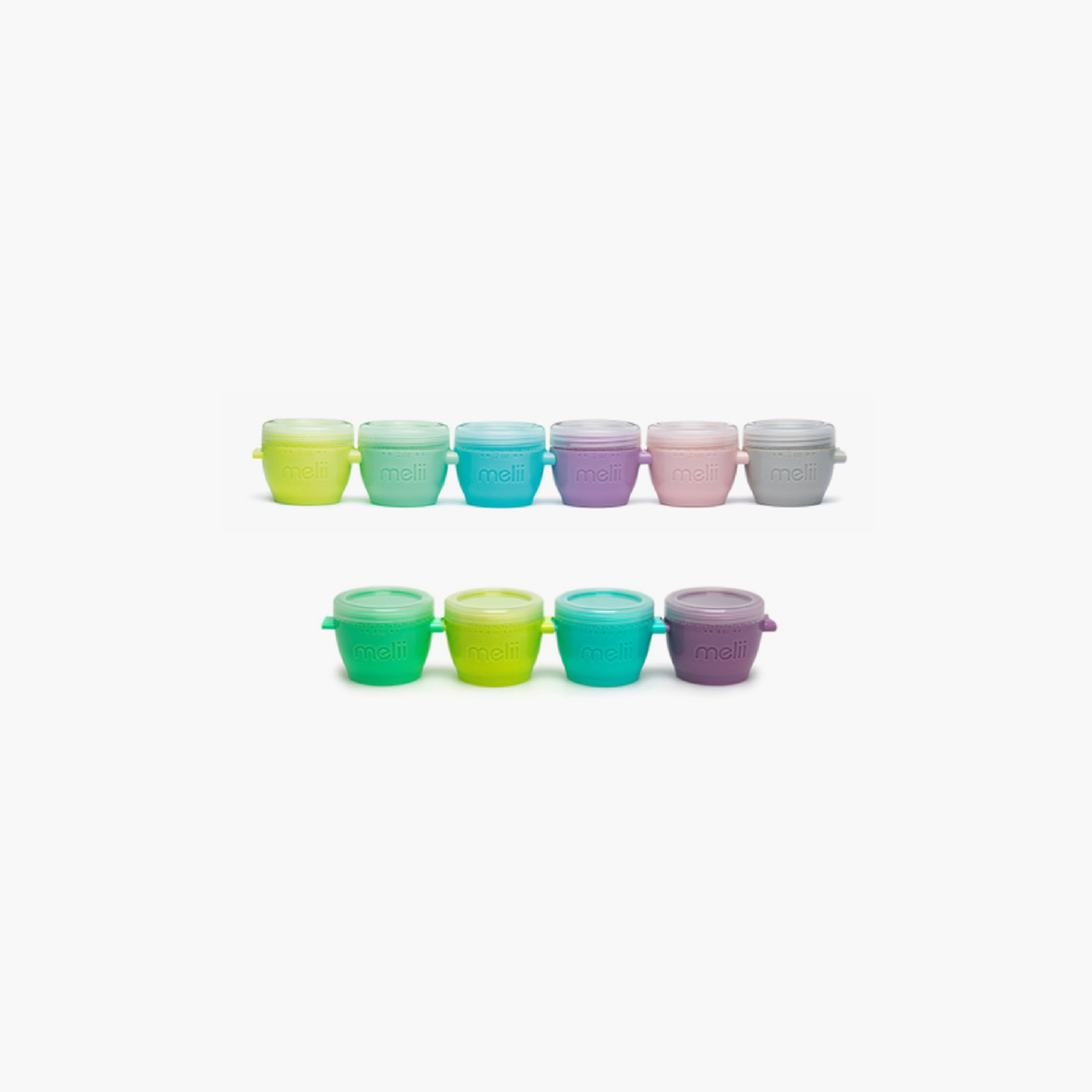 Melii 10-Piece Snap & Go Pods Food Storage Container-baby-feeding-mealtimeessentials-image-1