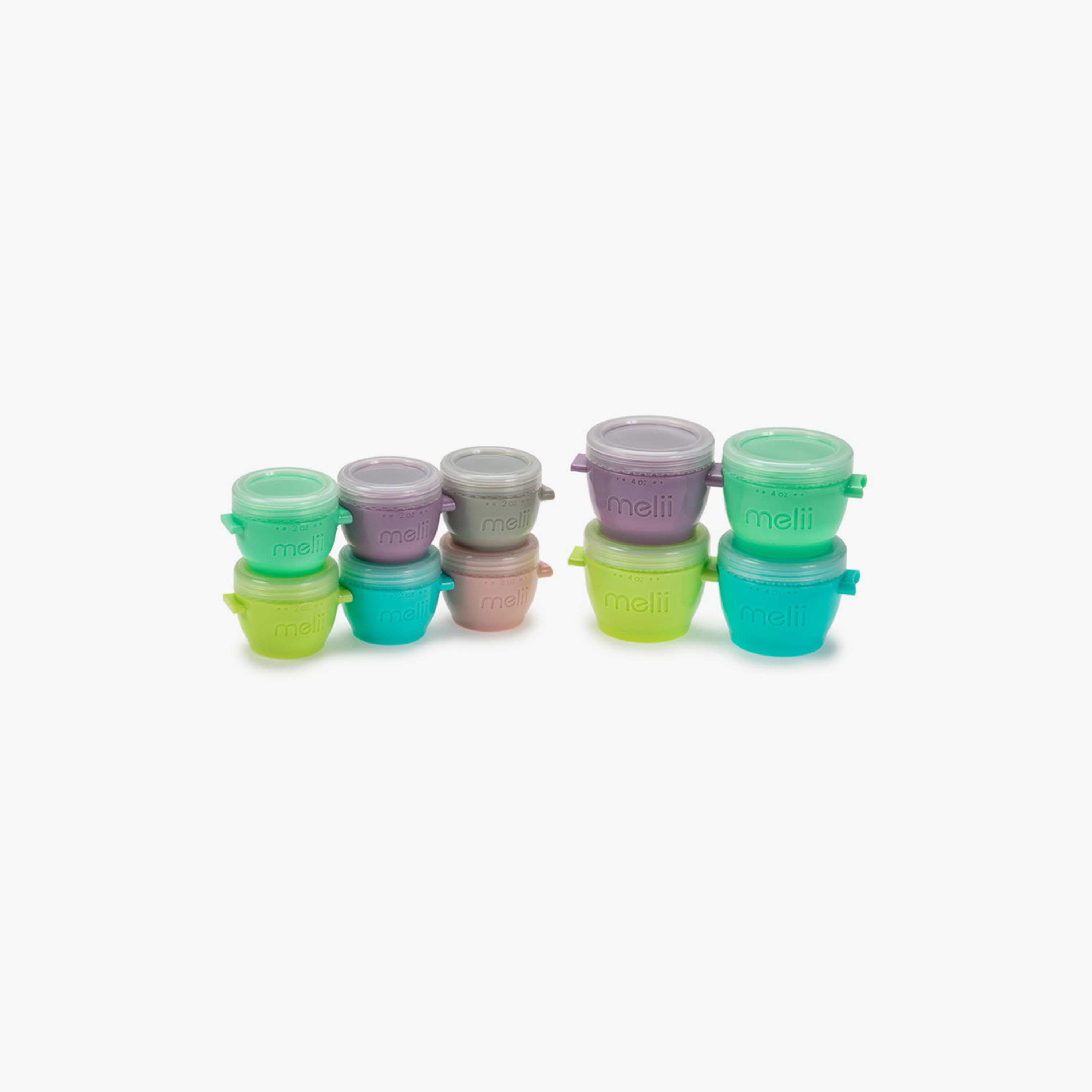 Melii 10-Piece Snap & Go Pods Food Storage Container-baby-feeding-mealtimeessentials-image-2