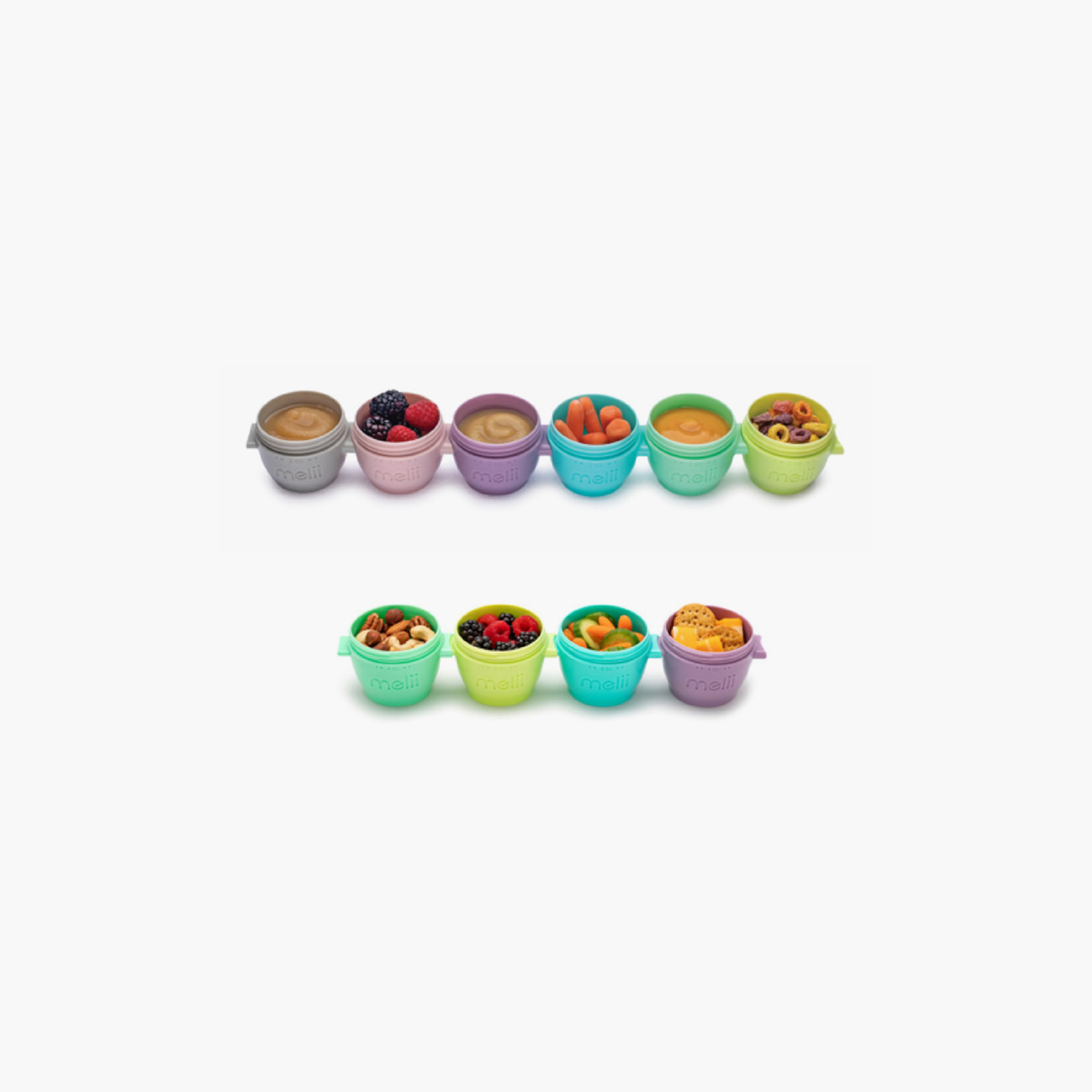Melii 10-Piece Snap & Go Pods Food Storage Container-baby-feeding-mealtimeessentials-image-3