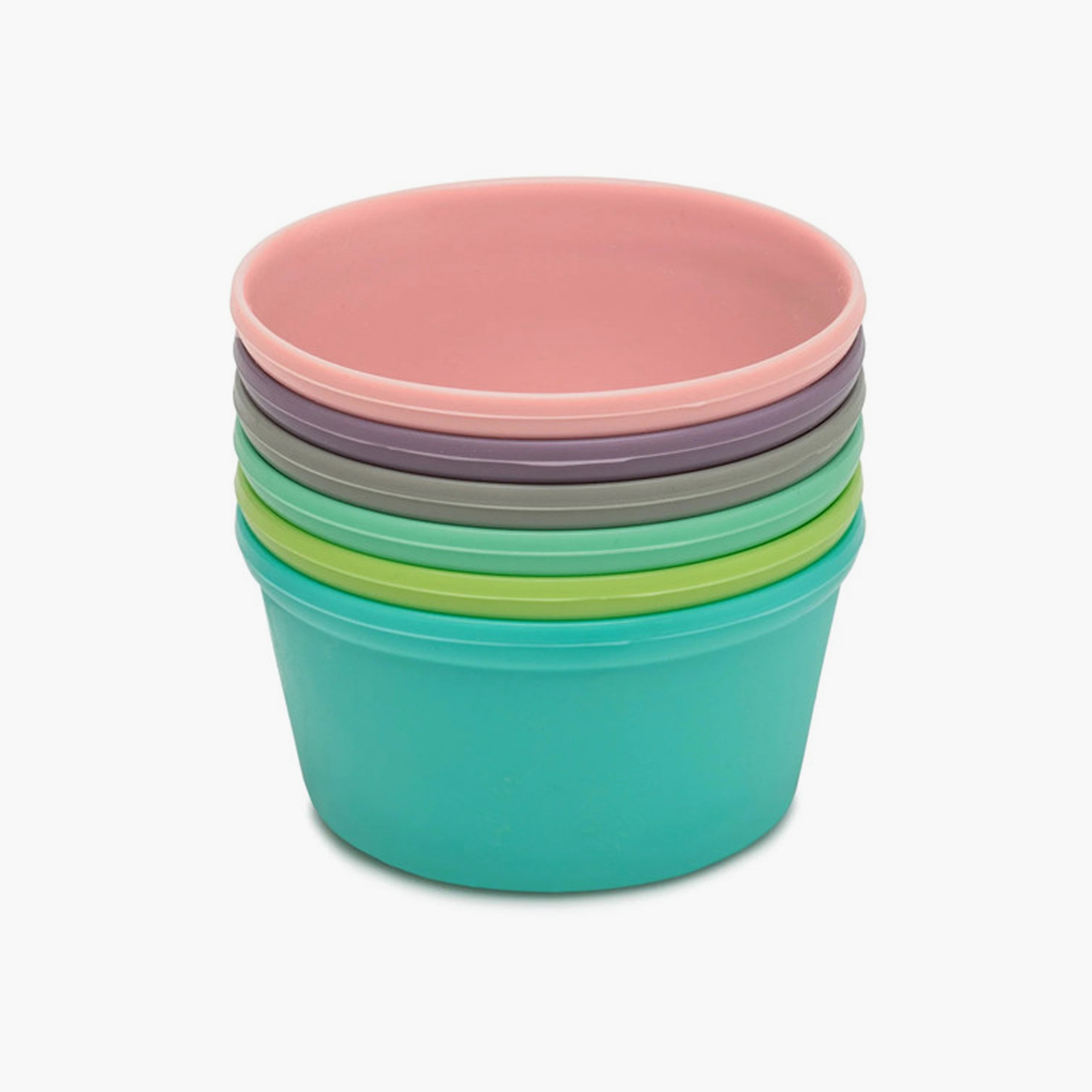 Melii 6-Piece Rainbow Silicone Food Cups - 2.8oz-baby-feeding-mealtimeessentials-image-1