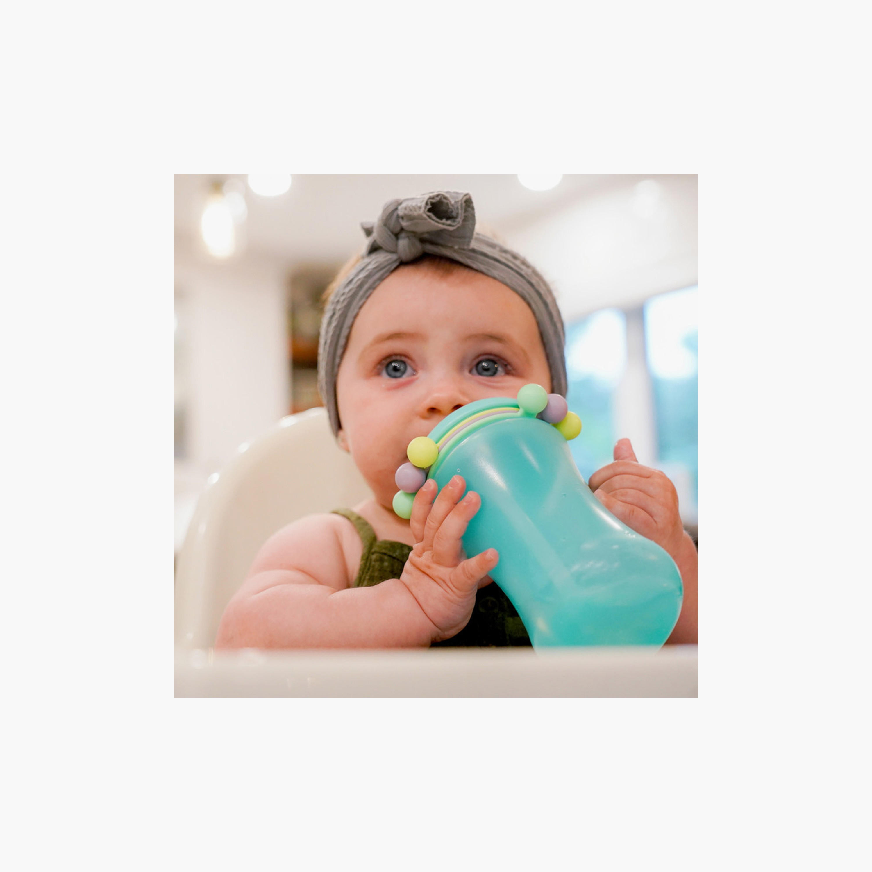 كوب شفط أباكوس قطعتين من ميلي - فيروزي وأخضر - 340 مل-baby-feeding-mealtimeessentials-image-5