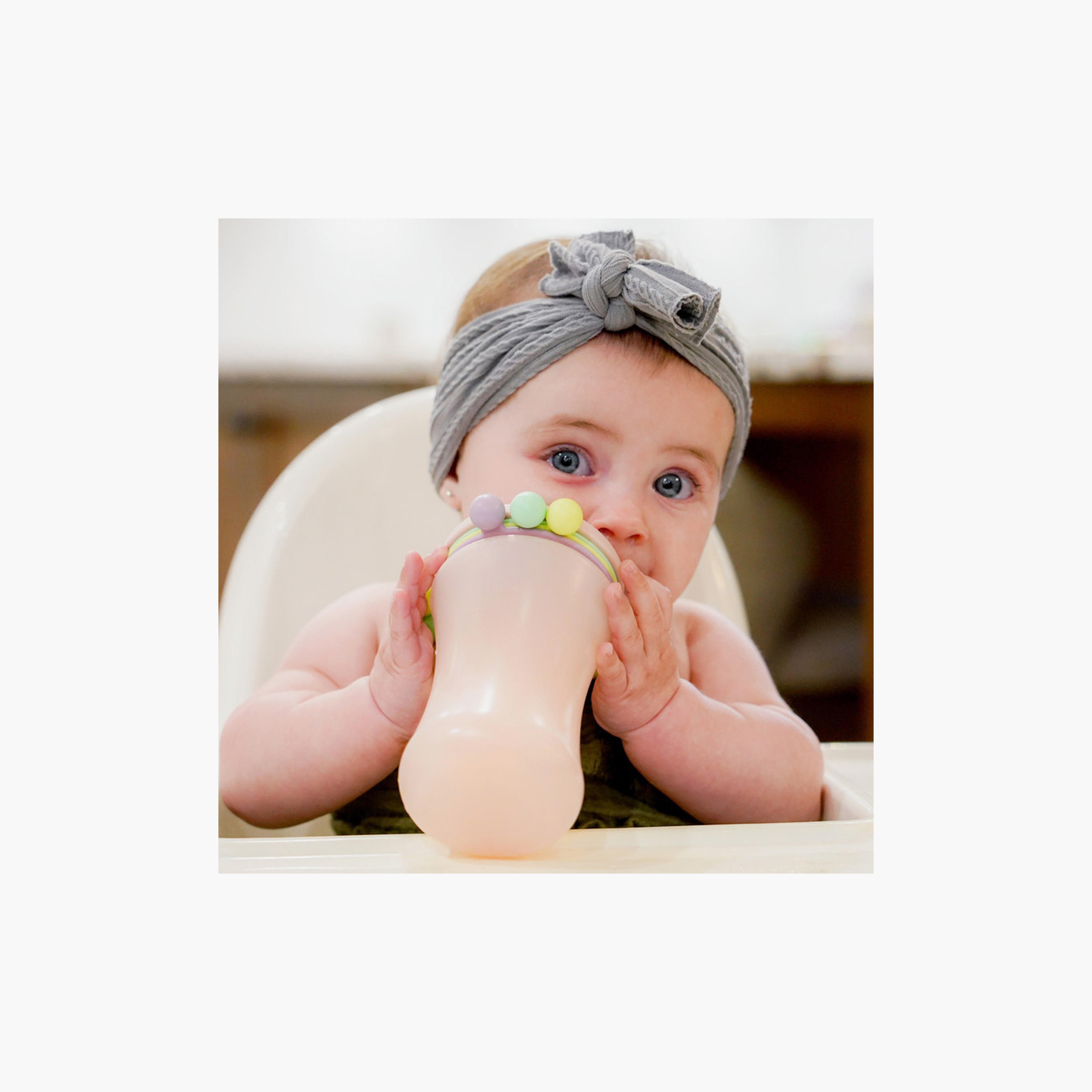 Melii 2-Piece Abacus Straw Sippy Cup - Green & Pink - 340 ml-baby-feeding-mealtimeessentials-image-5