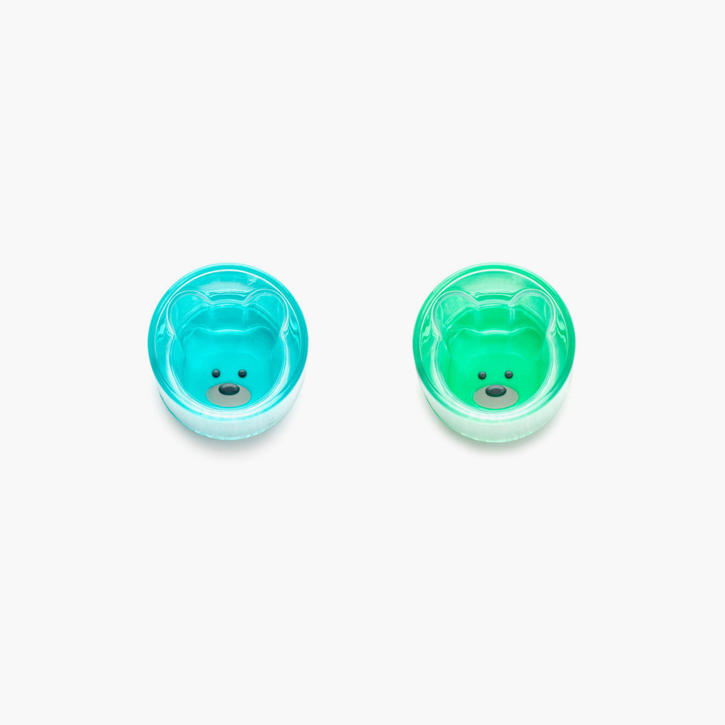 Melii 2-Piece Double Walled Bear Plastic Cup - Turquoise & Green - 145ml-baby-feeding-mealtimeessentials-image-3