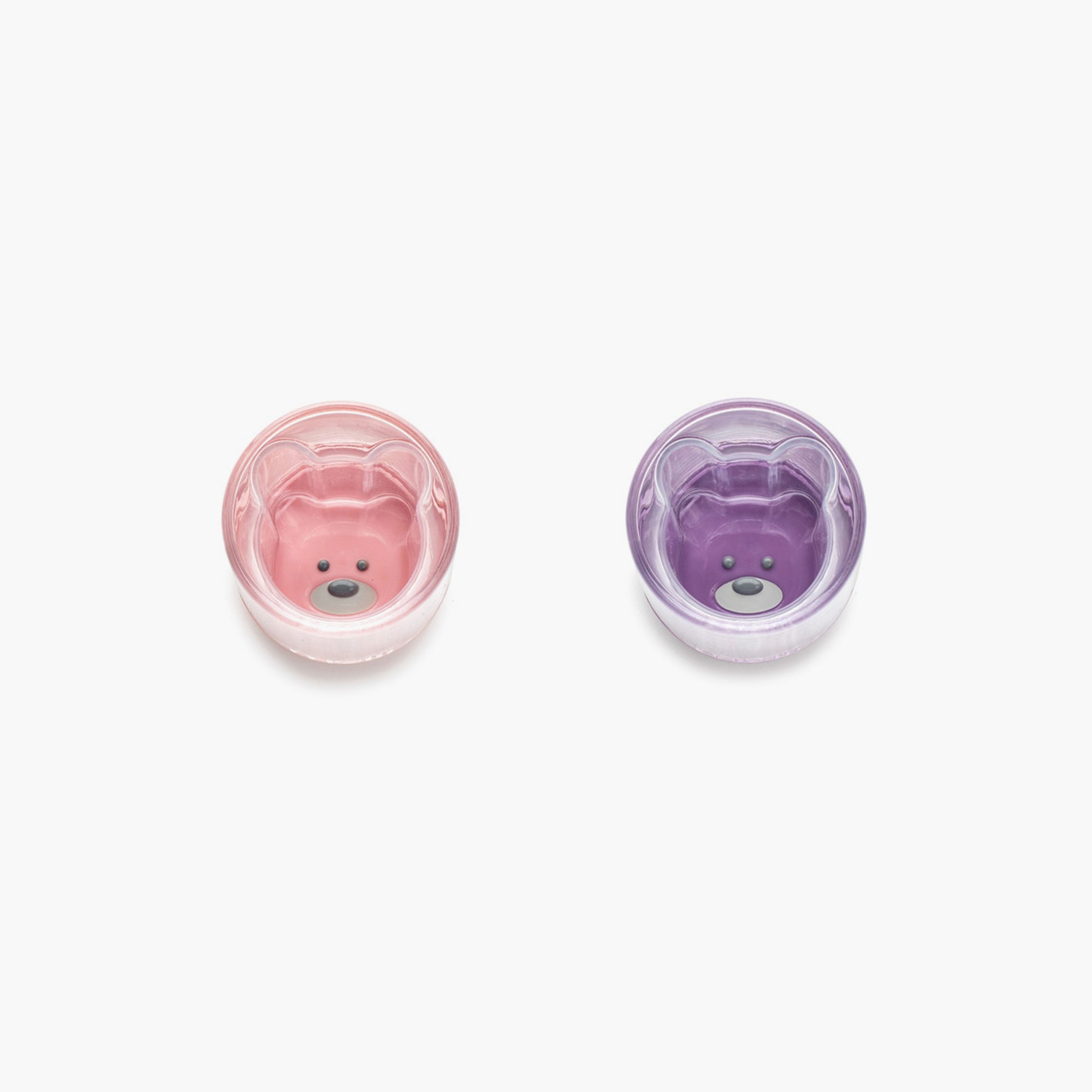 Melii 2-Piece Double Walled Bear Plastic Cup - Purple & Pink - 145 ml-baby-feeding-mealtimeessentials-image-2