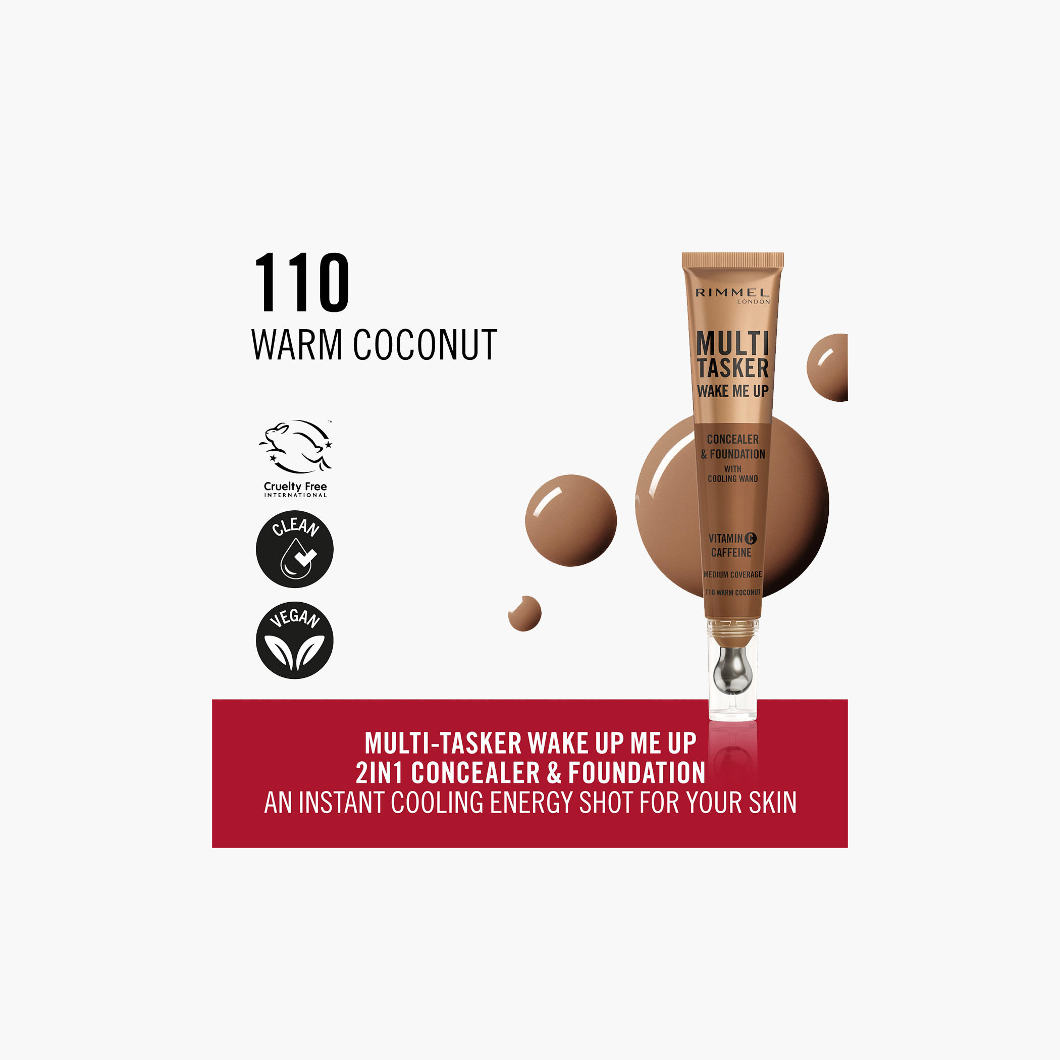 كريم أساس وكونسيلر ويك مي أب من ريميل - 20 مل-beautyandpersonalcare-makeup-face-foundations-image-26