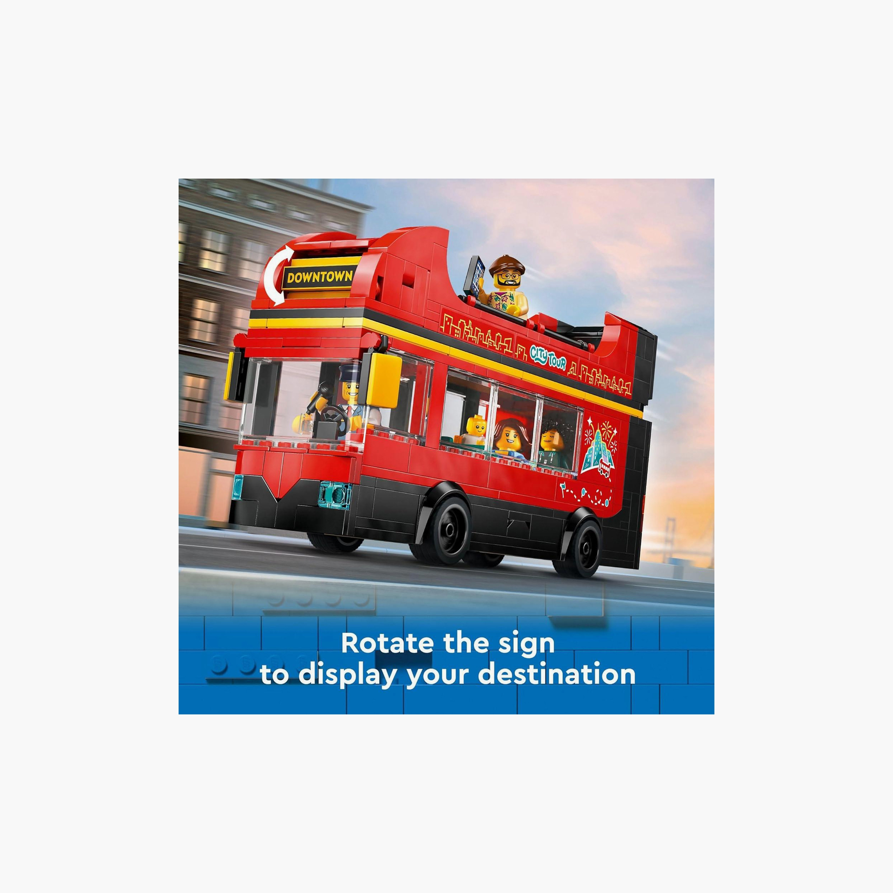 LEGO® City Red Double-Decker Sightseeing Bus Toy 60407-toys-buildingblocks-blocks-image-5