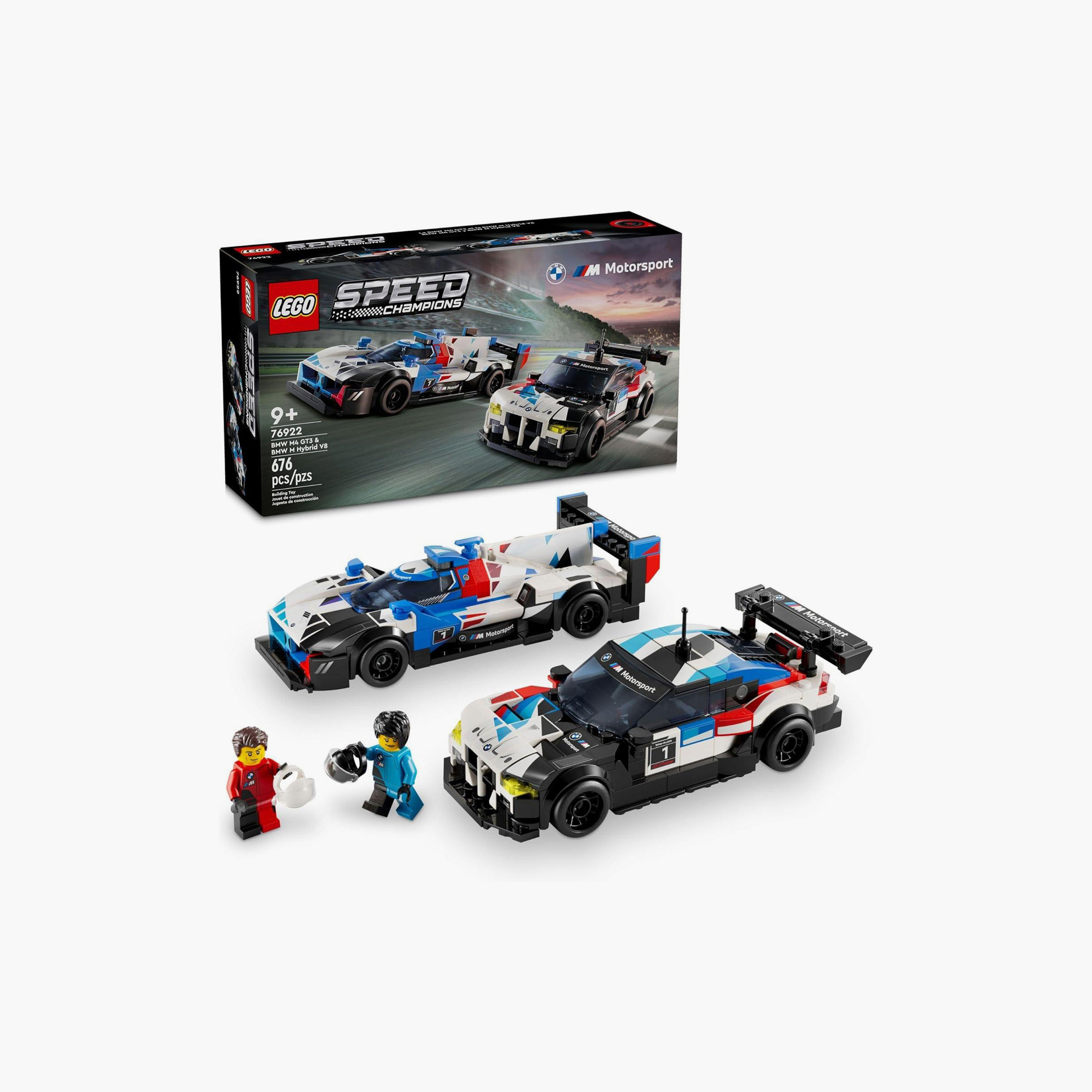 سيارتا السباق BMW M4 GT3 وBMW M Hybrid V8 (76922) من LEGO® Speed Champions-toys-buildingblocks-blocks-image-1