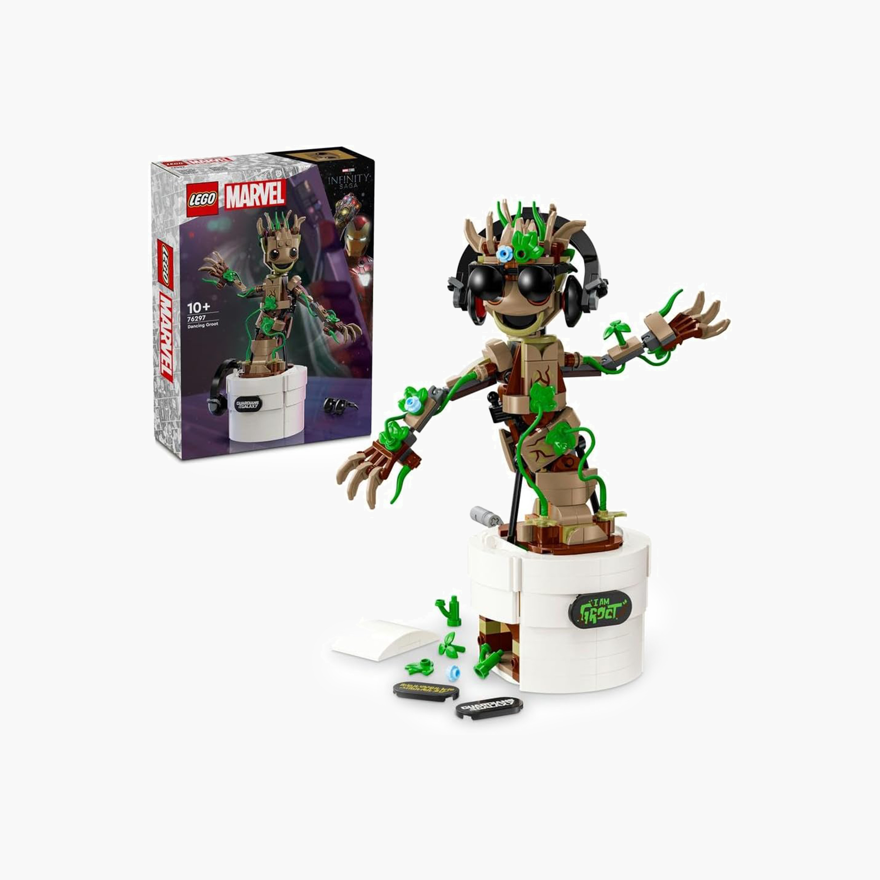 LEGO® Marvel Dancing Groot Buildable Animated Toy 76297-toys-buildingblocks-blocks-image-1