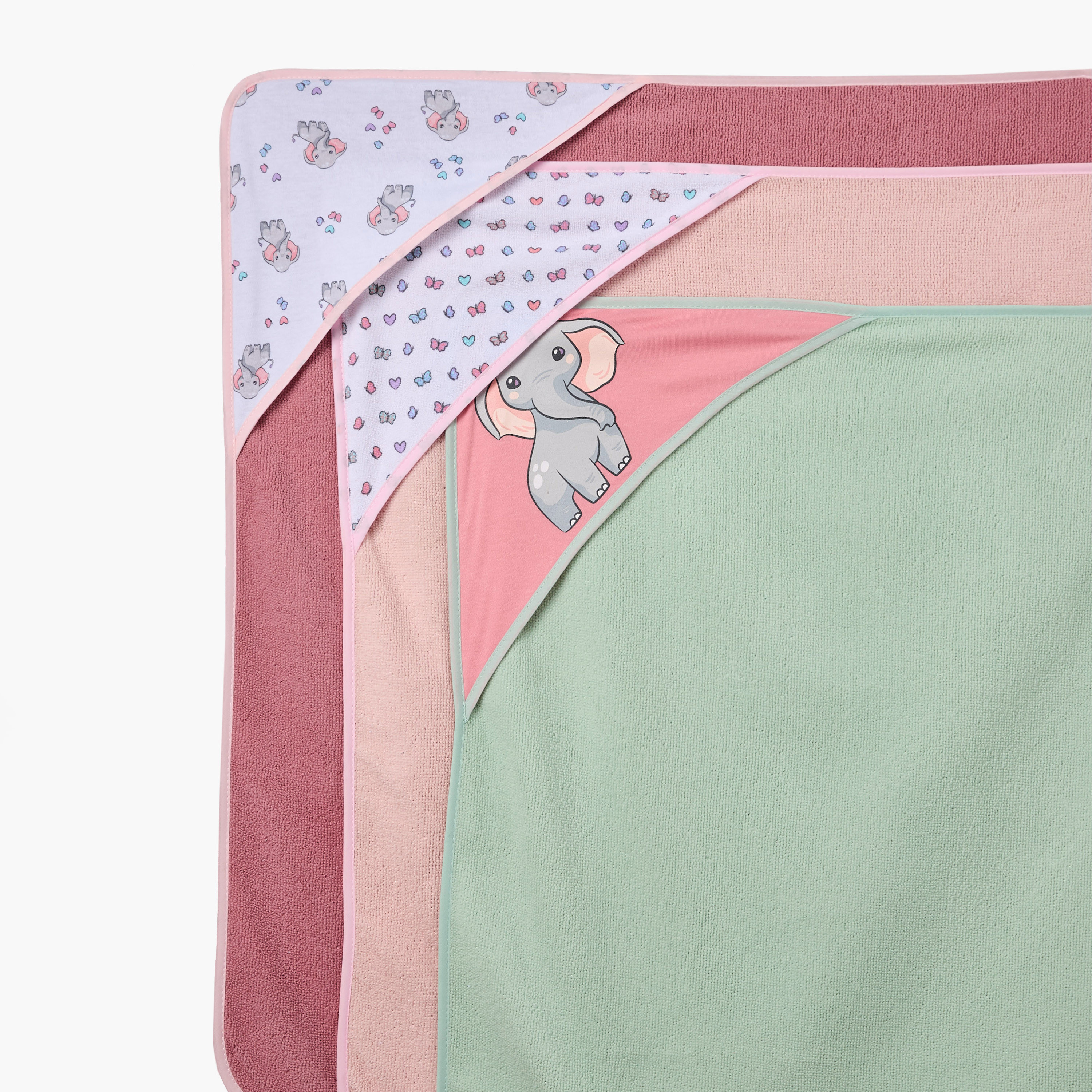 طقم مناشف تنظيف ومناشف بقبعة 3 قطع من جونيورز-baby-bathandcare-towels-image-9