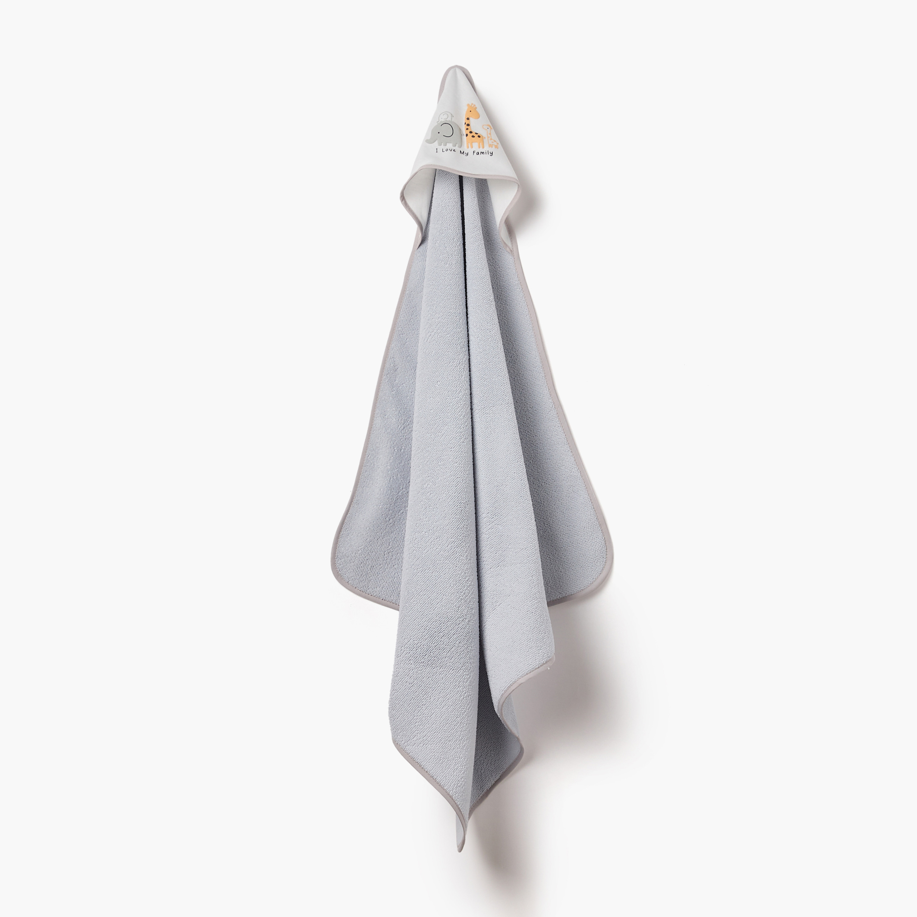 طقم مناشف بقبعة قماش استحمام من جونيورز - 6 قطع متنوعة-baby-bathandcare-towels-image-5