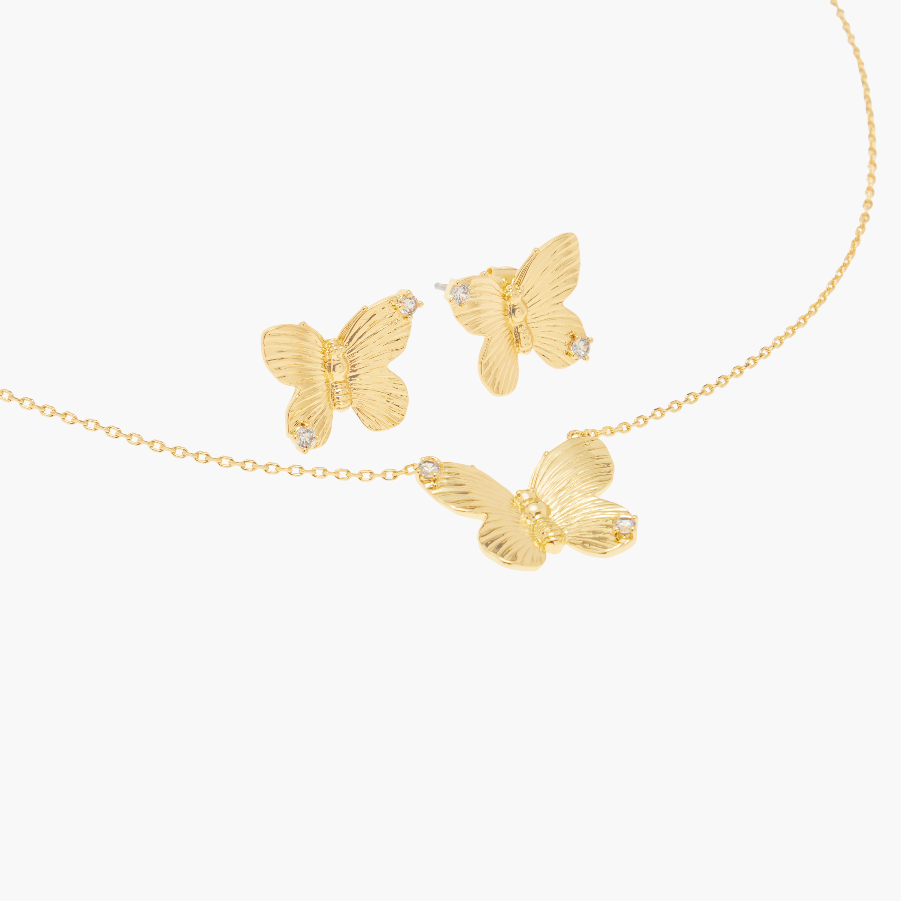 طقم حلق وعقد بدلاية فراشة من تشارمز-girls-accessories-jewellery-image-3