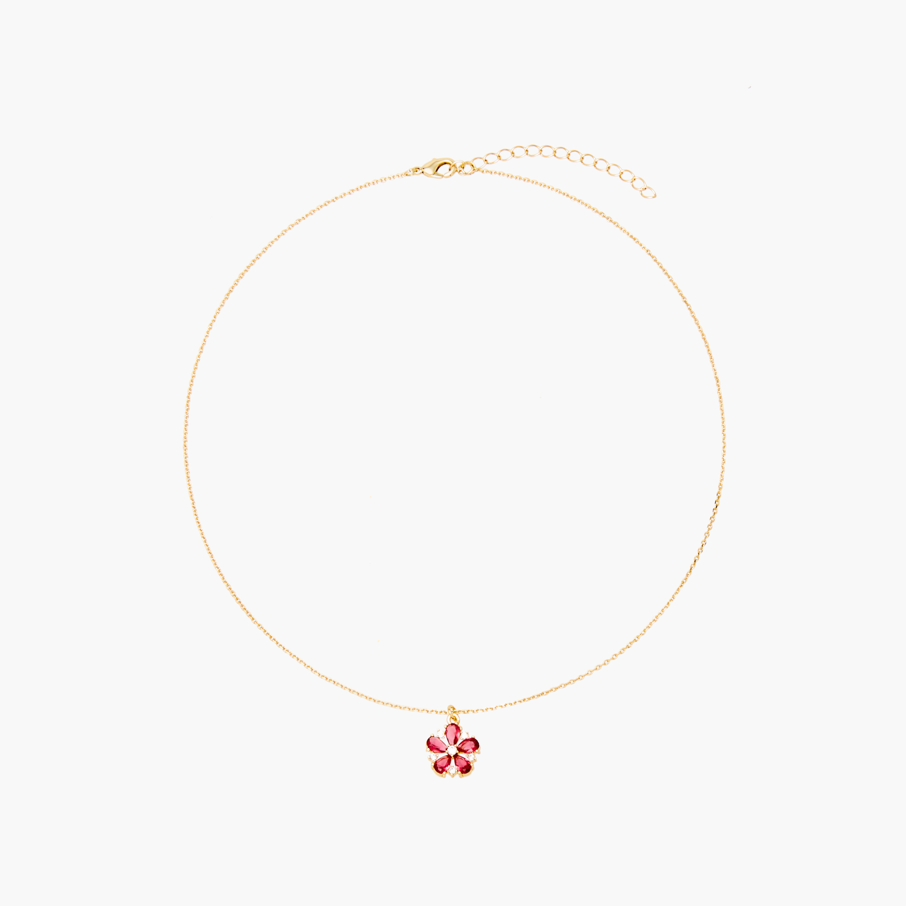 Charmz Flower Embellished Pendant Necklace and Earrings Set-girls-accessories-jewellery-image-2