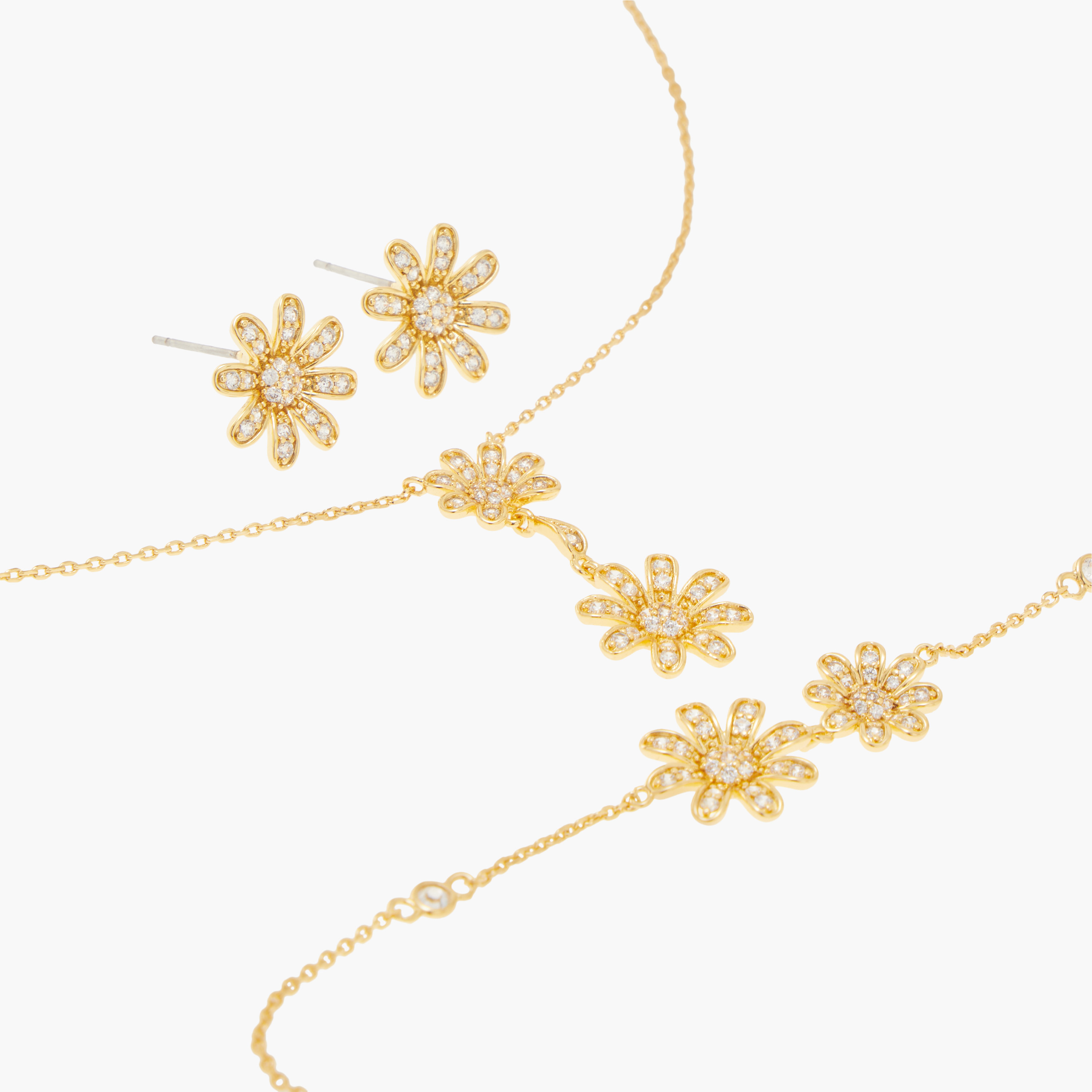 طقم حلق وسوار وعقد بدلاية بتزيينات زهور من تشارمز-girls-accessories-jewellery-image-4