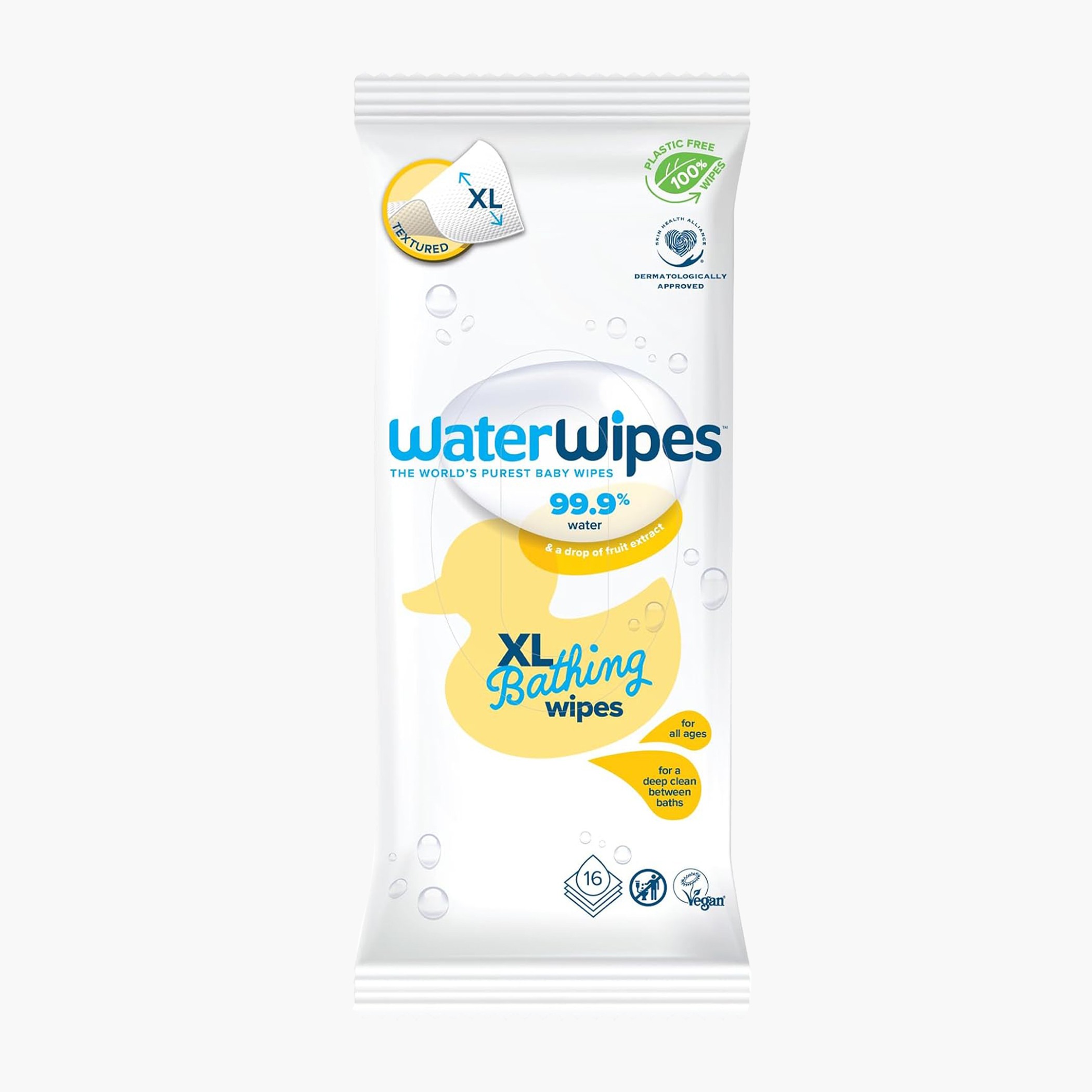 WaterWipes XL Bathing Wipes - 16 Sheets-baby-diapering-babywipes-image-1