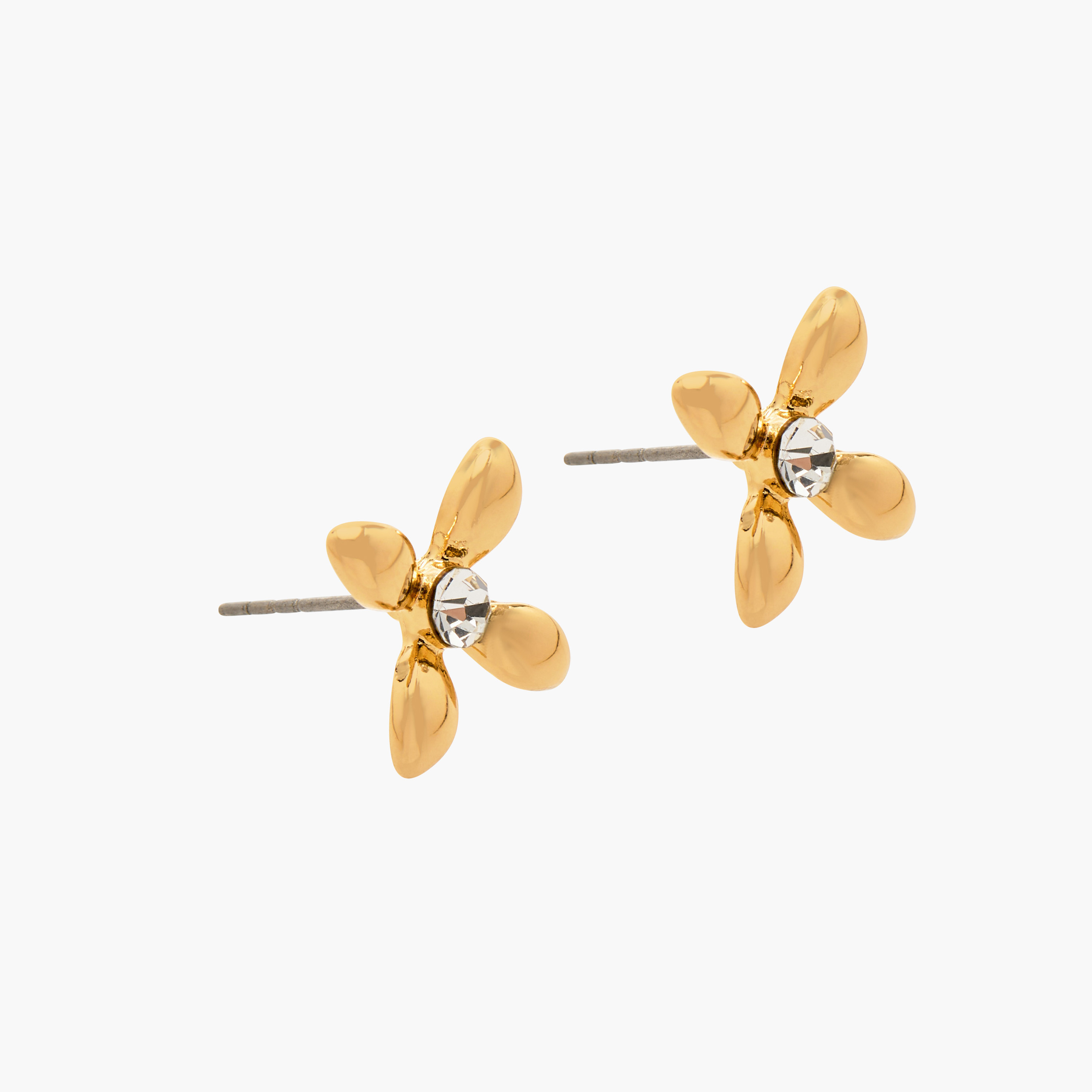 Charmz Floral Shaped Embellished Earrings with Pushback Closure-girls-accessories-jewellery-image-2