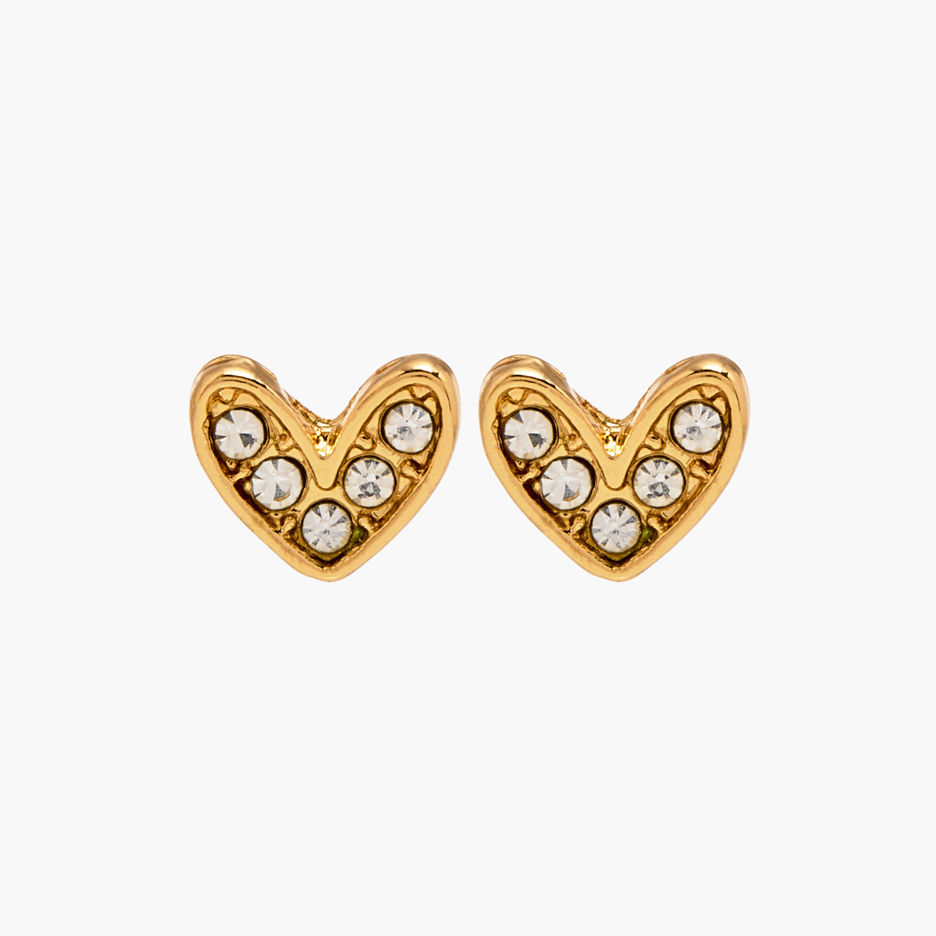 Charmz Heart Shaped Embellished Earrings with Pushback Closure-girls-accessories-jewellery-image-2