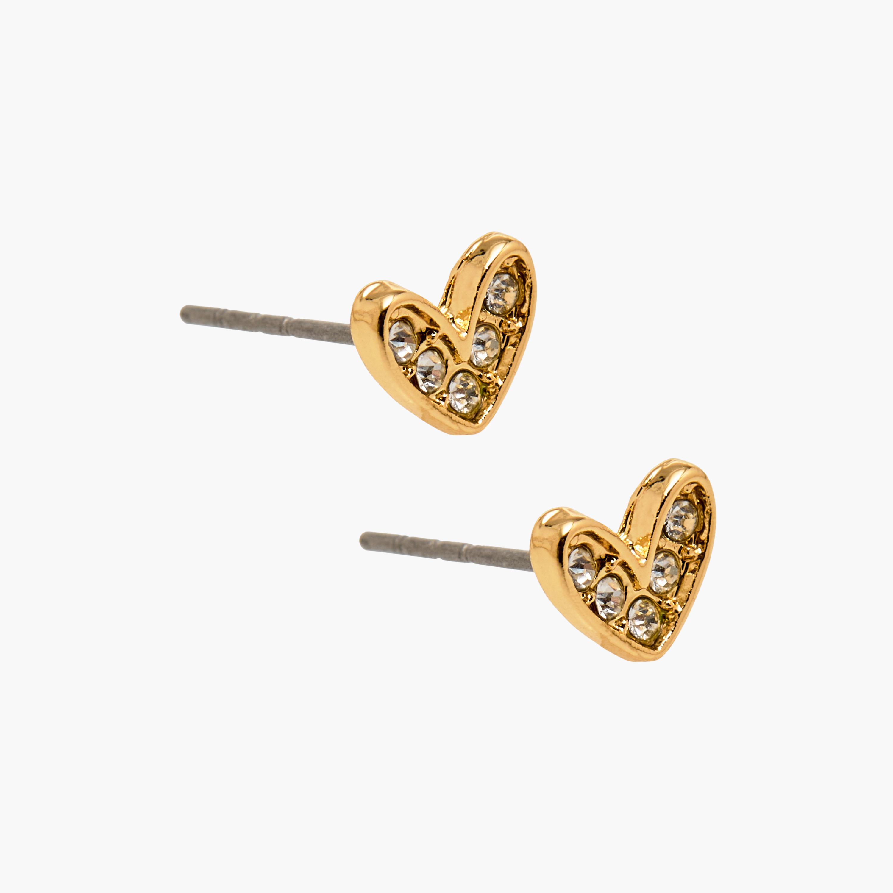 حلق مزين بتصميم قلب ومكبس إغلاق خلفي من تشارمز-girls-accessories-jewellery-image-4