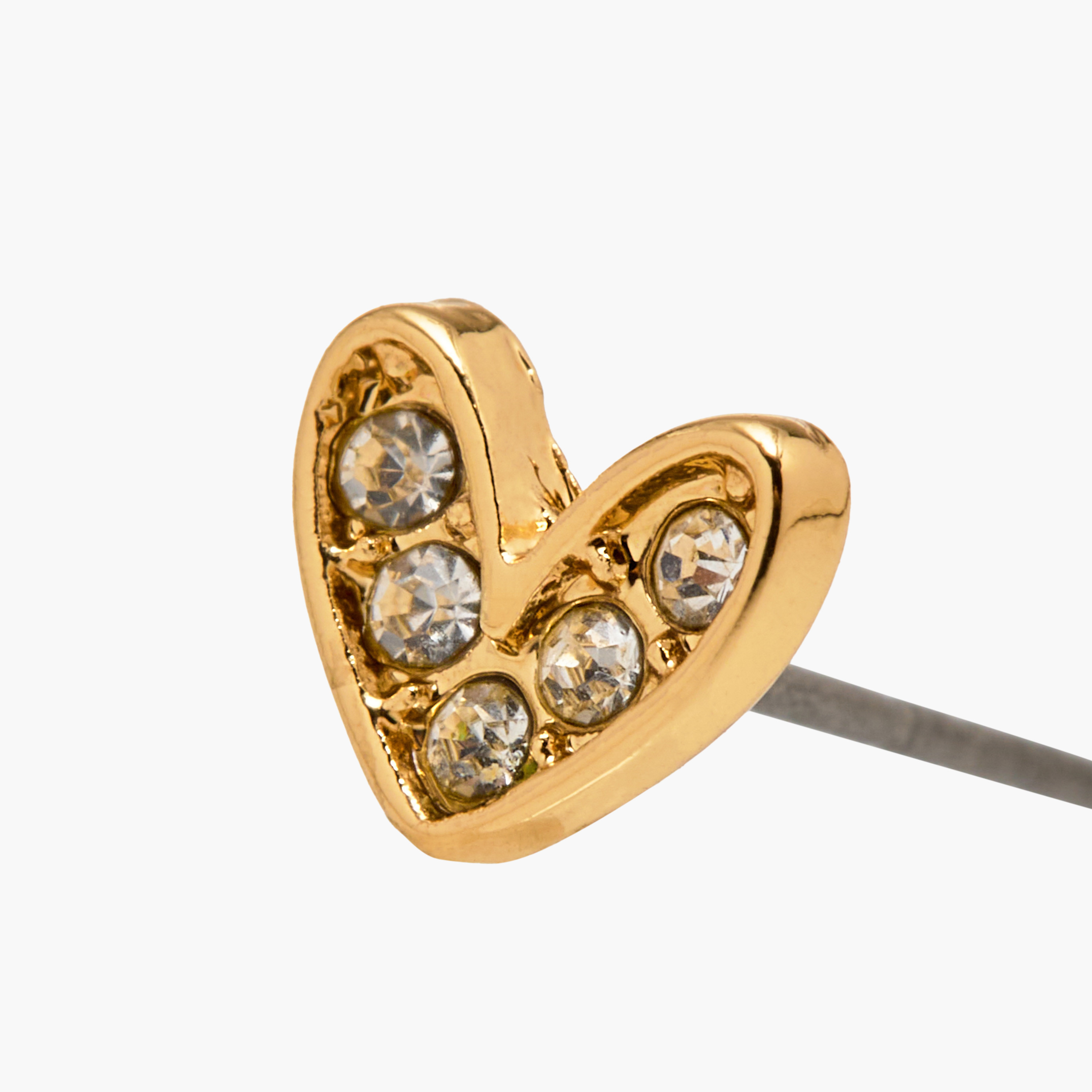 حلق مزين بتصميم قلب ومكبس إغلاق خلفي من تشارمز-girls-accessories-jewellery-image-6