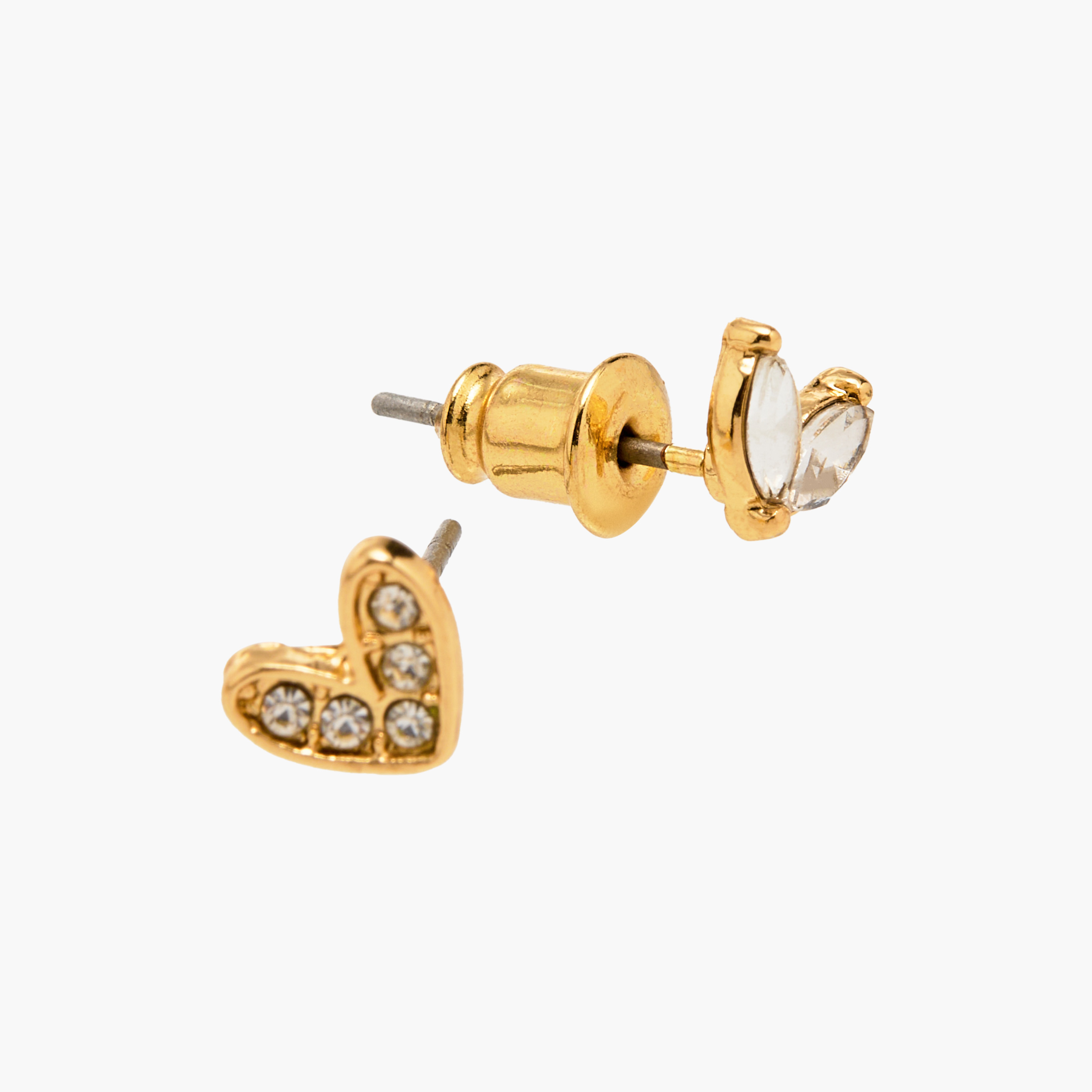 حلق مزين بتصميم قلب ومكبس إغلاق خلفي من تشارمز-girls-accessories-jewellery-image-7